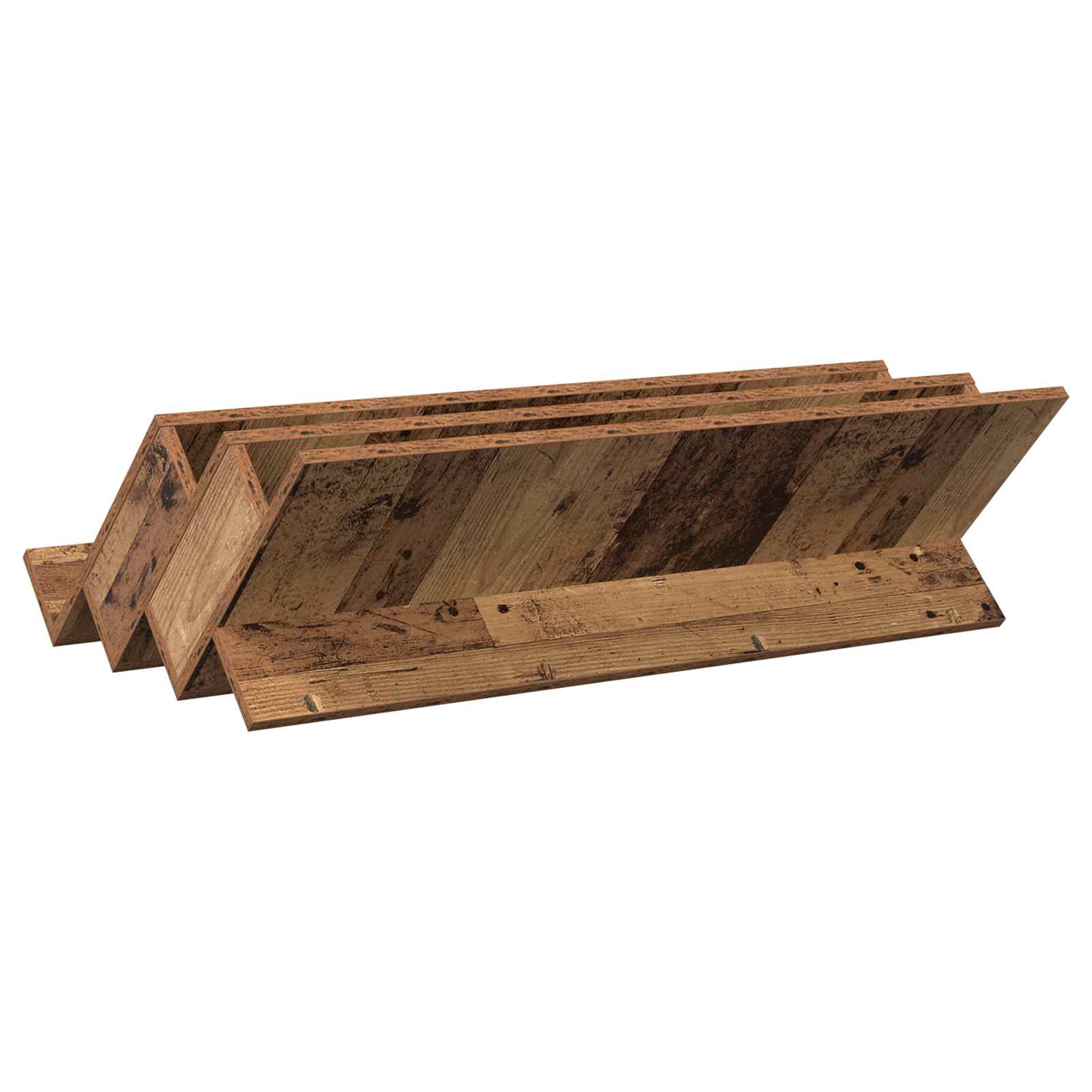 Tijdschrift Rek Oudhout 90 x 53 x 28,5 cm Bewerkt hout is nu te koop bij PeponiXL, paradijselijk wonen!
