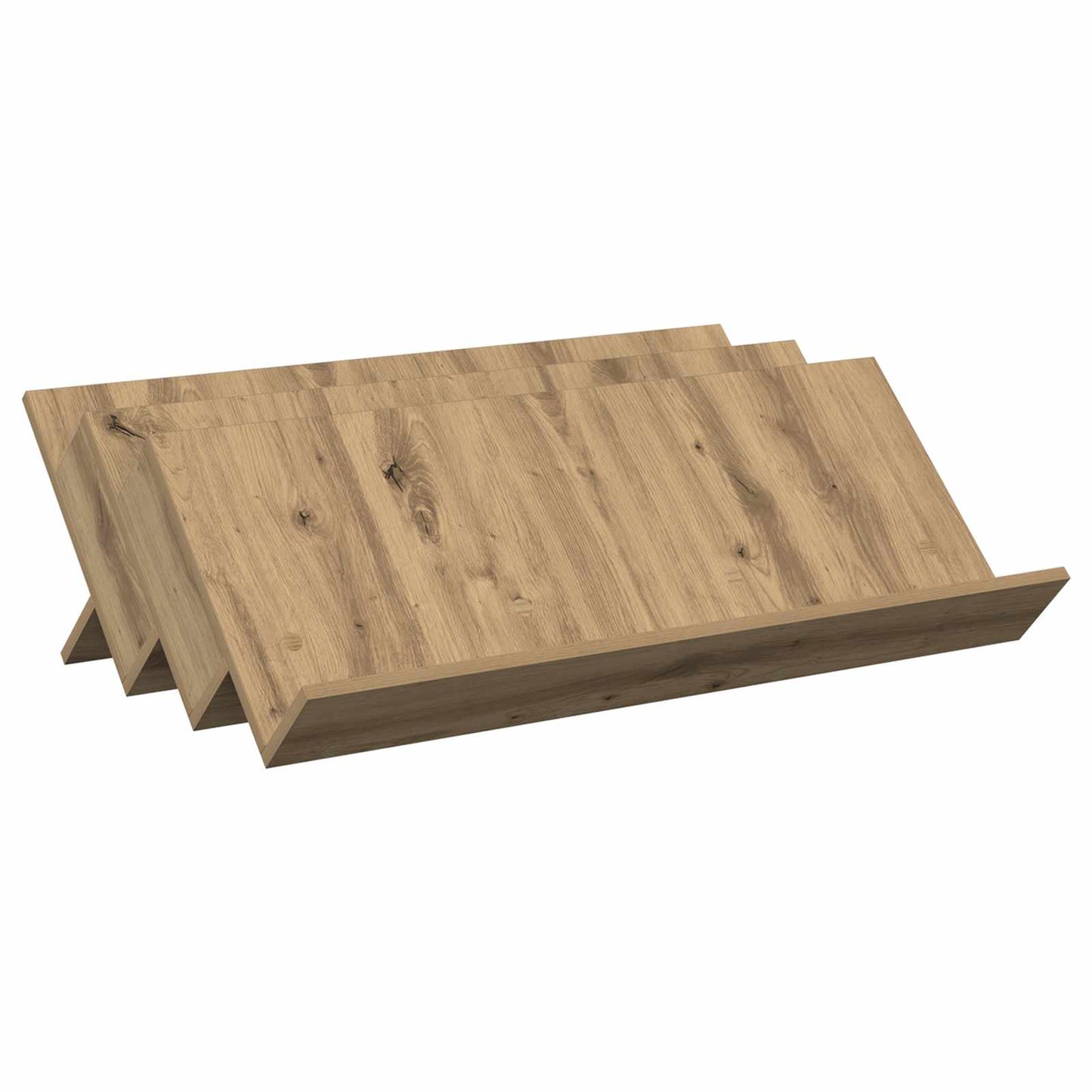 Tijdschrift Rek Artisan Eiken 90 x 53 x 28,5 cm Bewerkt hout is nu te koop bij PeponiXL, paradijselijk wonen!