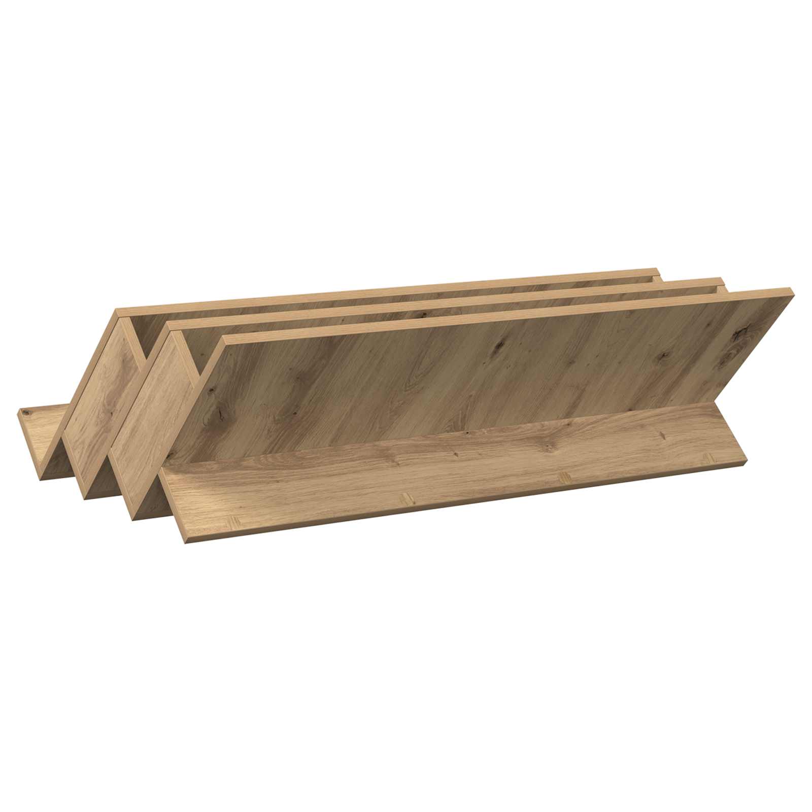 Tijdschrift Rek Artisan Eiken 90 x 53 x 28,5 cm Bewerkt hout is nu te koop bij PeponiXL, paradijselijk wonen!
