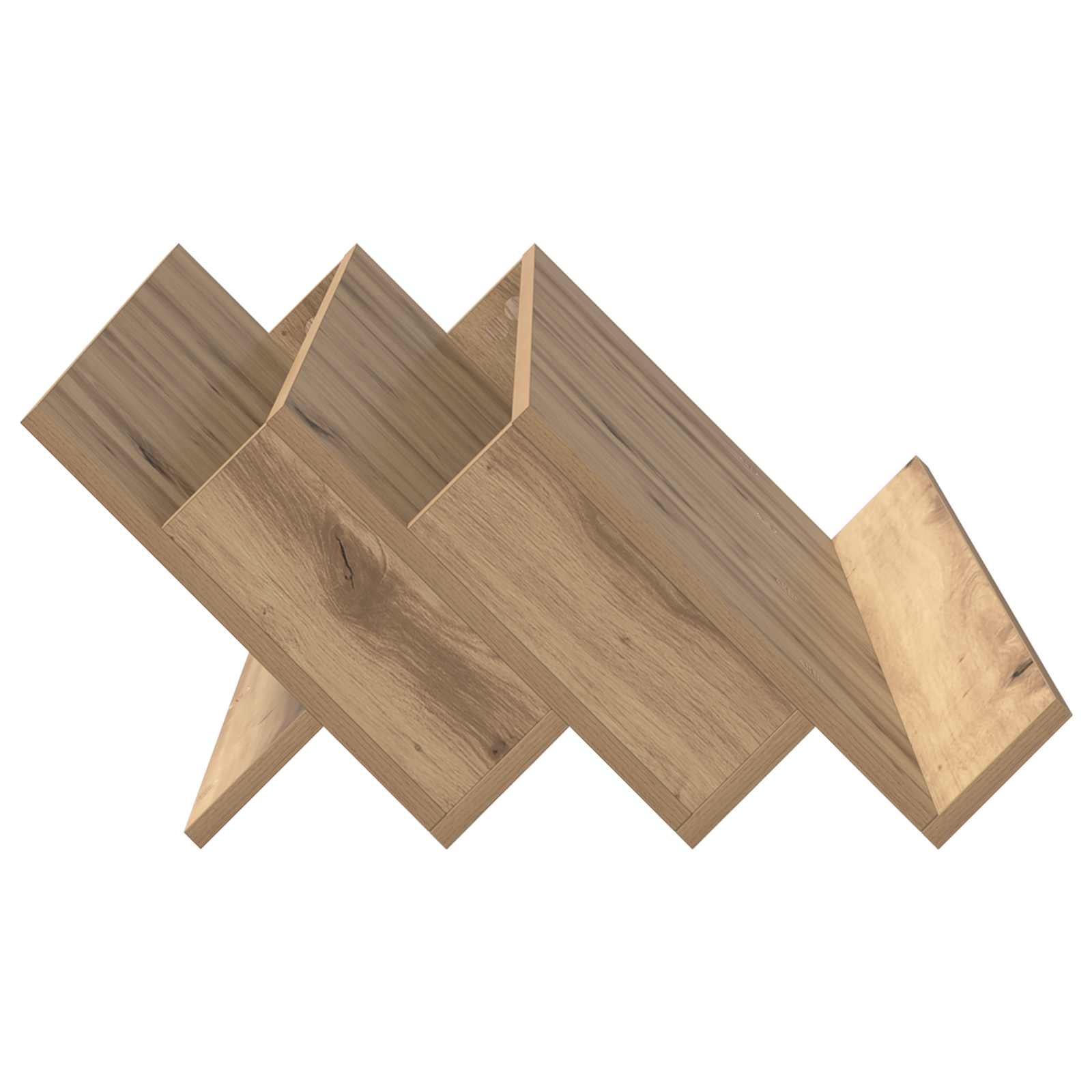 Tijdschrift Rek Artisan Eiken 90 x 53 x 28,5 cm Bewerkt hout is nu te koop bij PeponiXL, paradijselijk wonen!