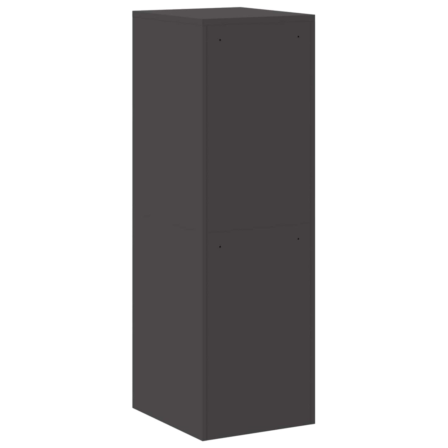 Bestandenkast 2 pcs Zwart 44 x 50 x 139 cm Koudgewalst Staal is nu te koop bij PeponiXL, paradijselijk wonen!