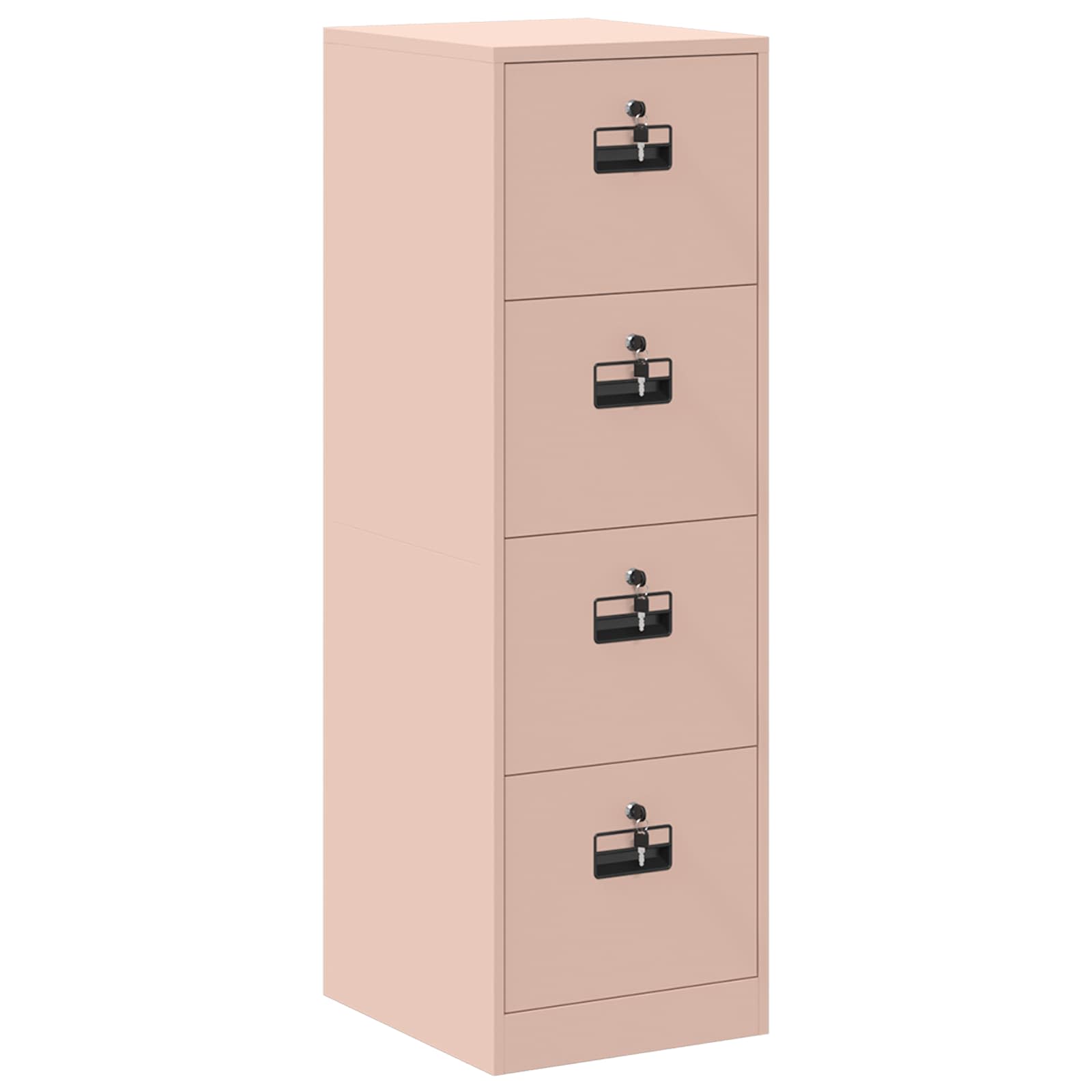 Bestandenkast 2 pcs Roze 44 x 50 x 139 cm Koudgewalst Staal is nu te koop bij PeponiXL, paradijselijk wonen!