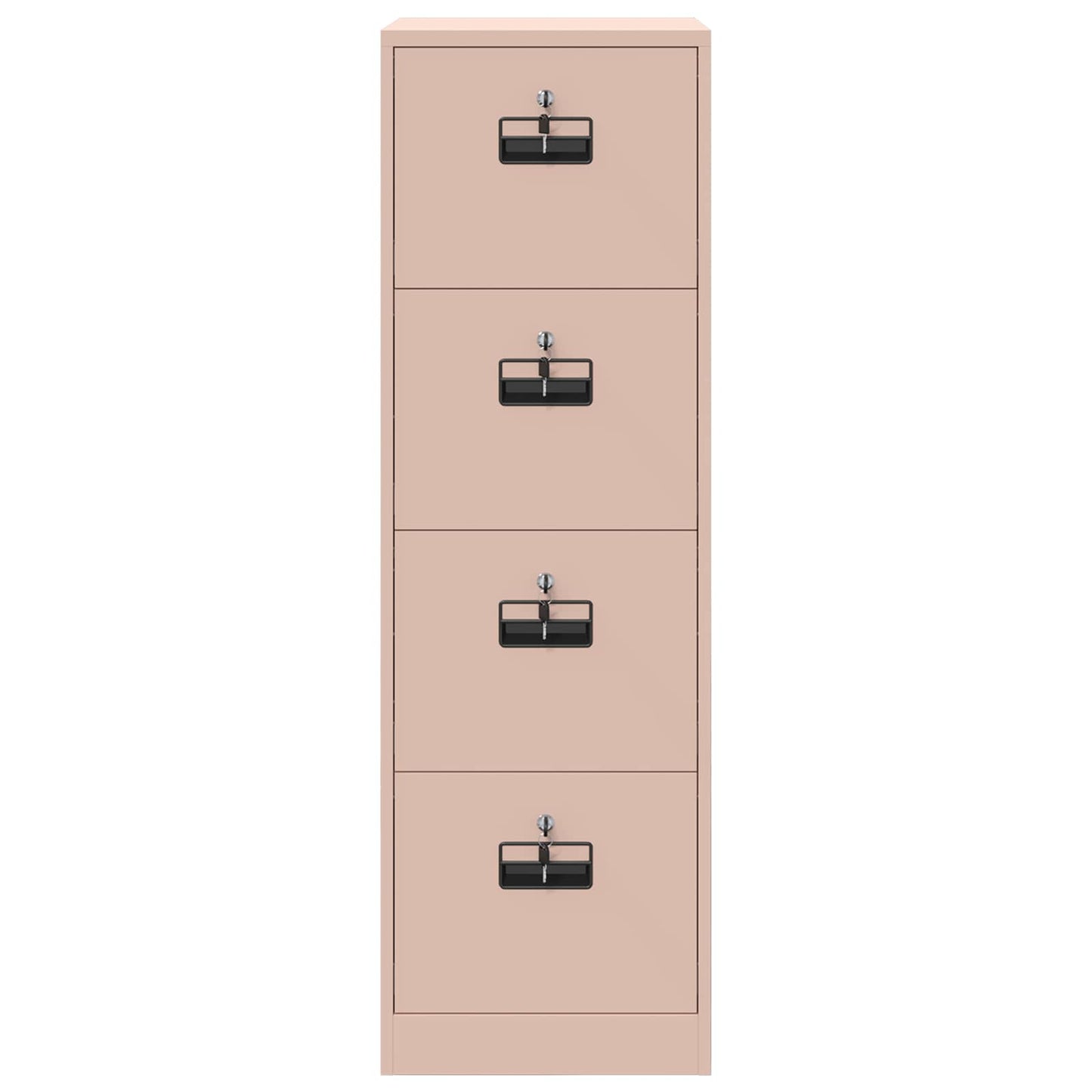 Bestandenkast 2 pcs Roze 44 x 50 x 139 cm Koudgewalst Staal is nu te koop bij PeponiXL, paradijselijk wonen!