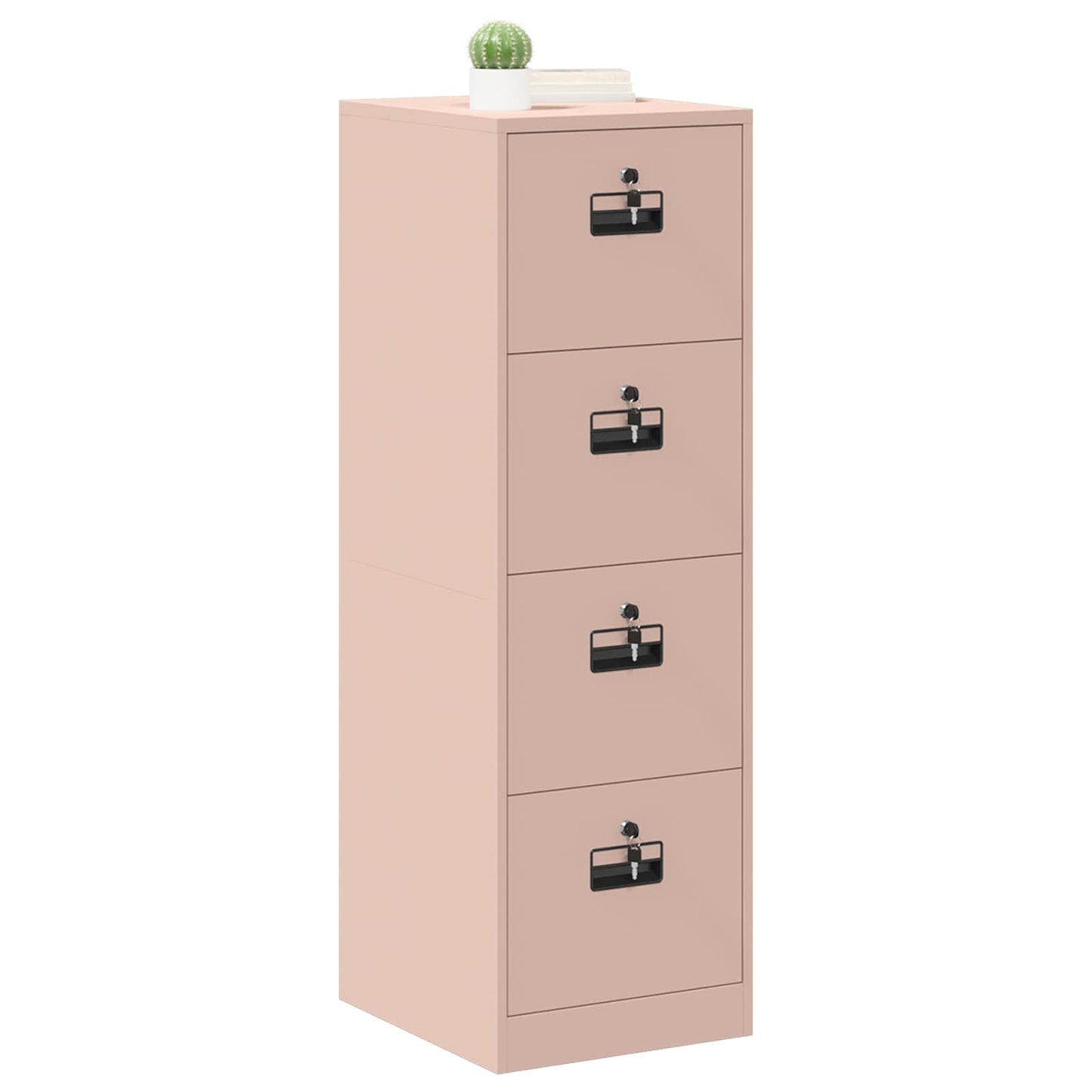 Bestandenkast 2 pcs Roze 44 x 50 x 139 cm Koudgewalst Staal is nu te koop bij PeponiXL, paradijselijk wonen!