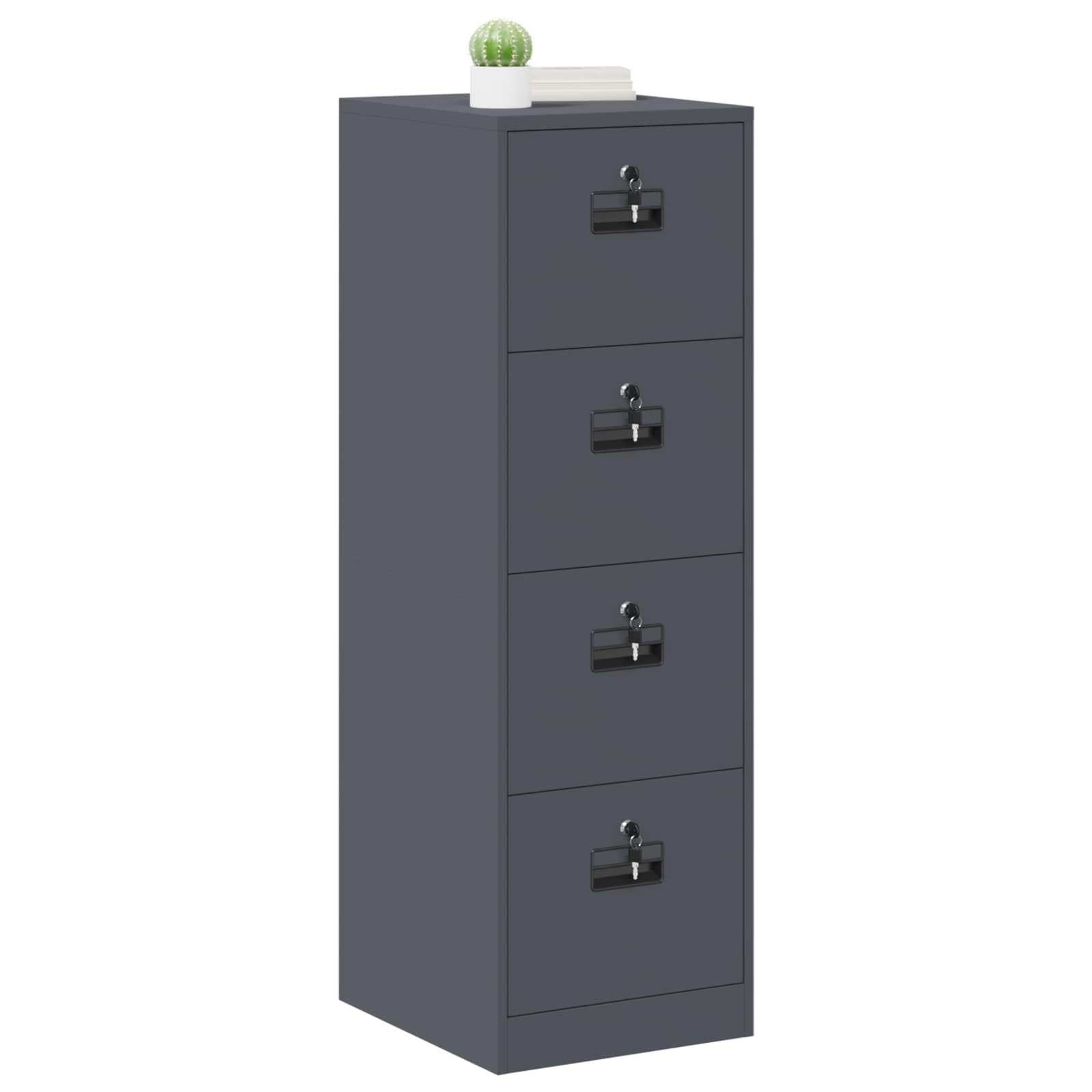Bestandenkast met lade 2 pcs Antraciet 44 x 50 x 139 cm is nu te koop bij PeponiXL, paradijselijk wonen!