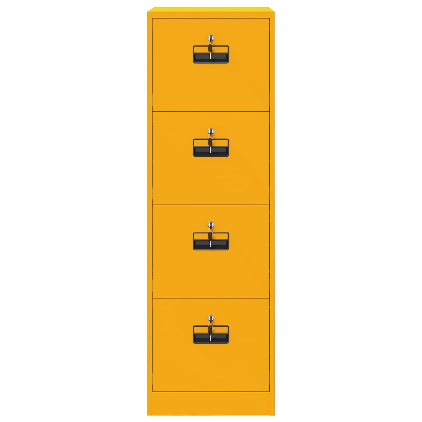 Bestandenkast met lade 2 pcs Mosterdgeel 44 x 50 x 139 cm is nu te koop bij PeponiXL, paradijselijk wonen!