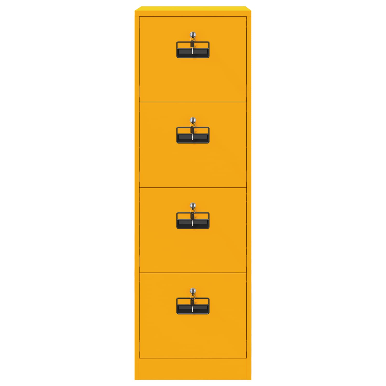 Bestandenkast met lade 2 pcs Mosterdgeel 44 x 50 x 139 cm is nu te koop bij PeponiXL, paradijselijk wonen!