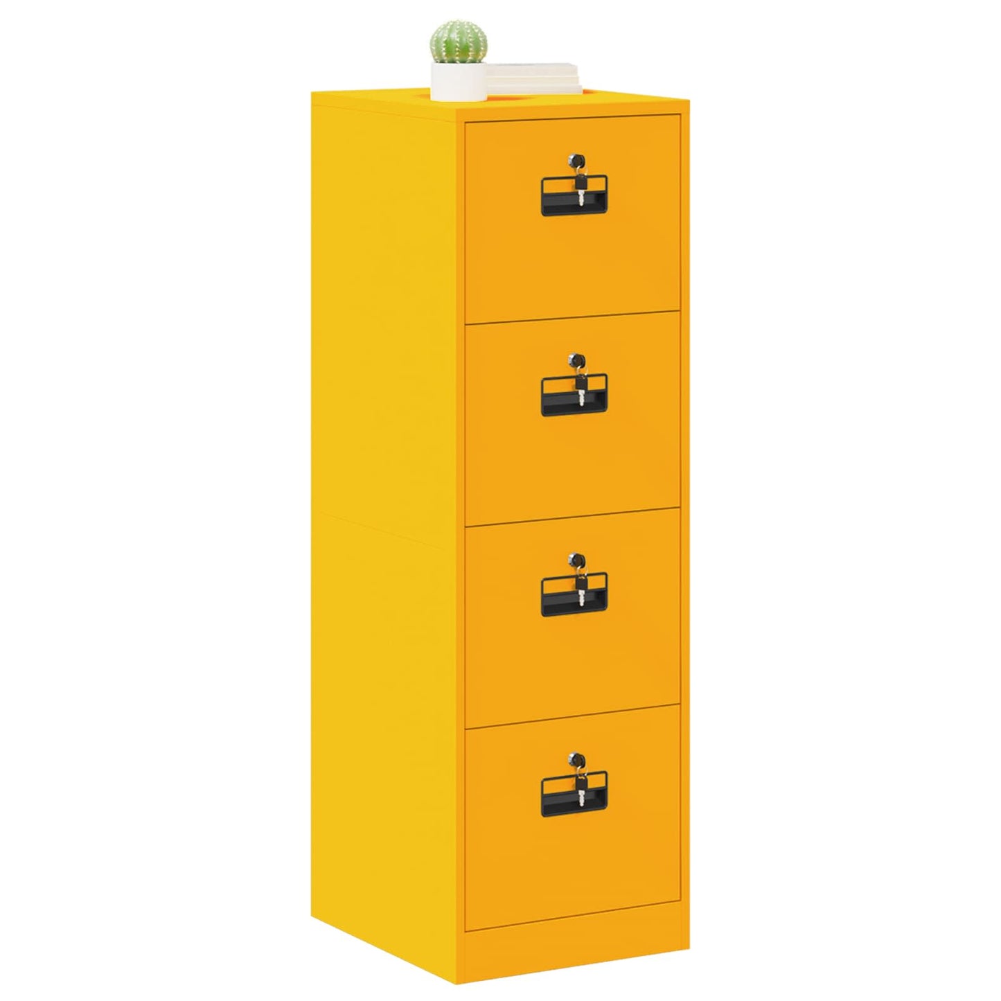 Bestandenkast met lade 2 pcs Mosterdgeel 44 x 50 x 139 cm is nu te koop bij PeponiXL, paradijselijk wonen!
