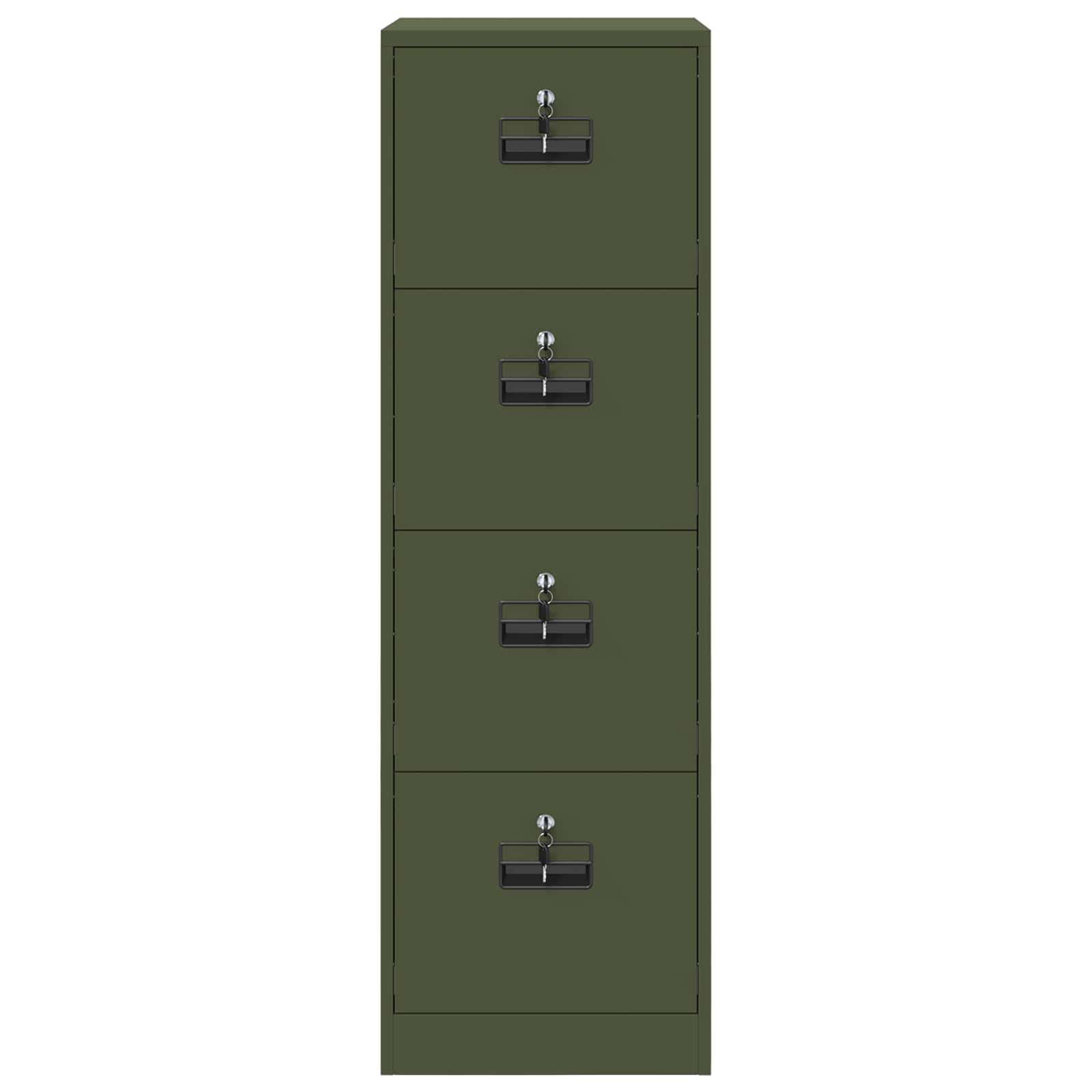 Bestandenkast met lade 2 pcs Olijf Groen 44 x 50 x 139 cm is nu te koop bij PeponiXL, paradijselijk wonen!