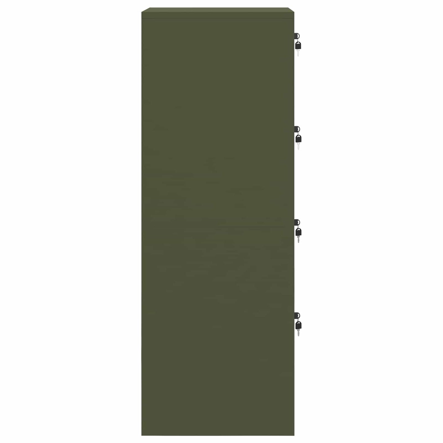 Bestandenkast met lade 2 pcs Olijf Groen 44 x 50 x 139 cm is nu te koop bij PeponiXL, paradijselijk wonen!