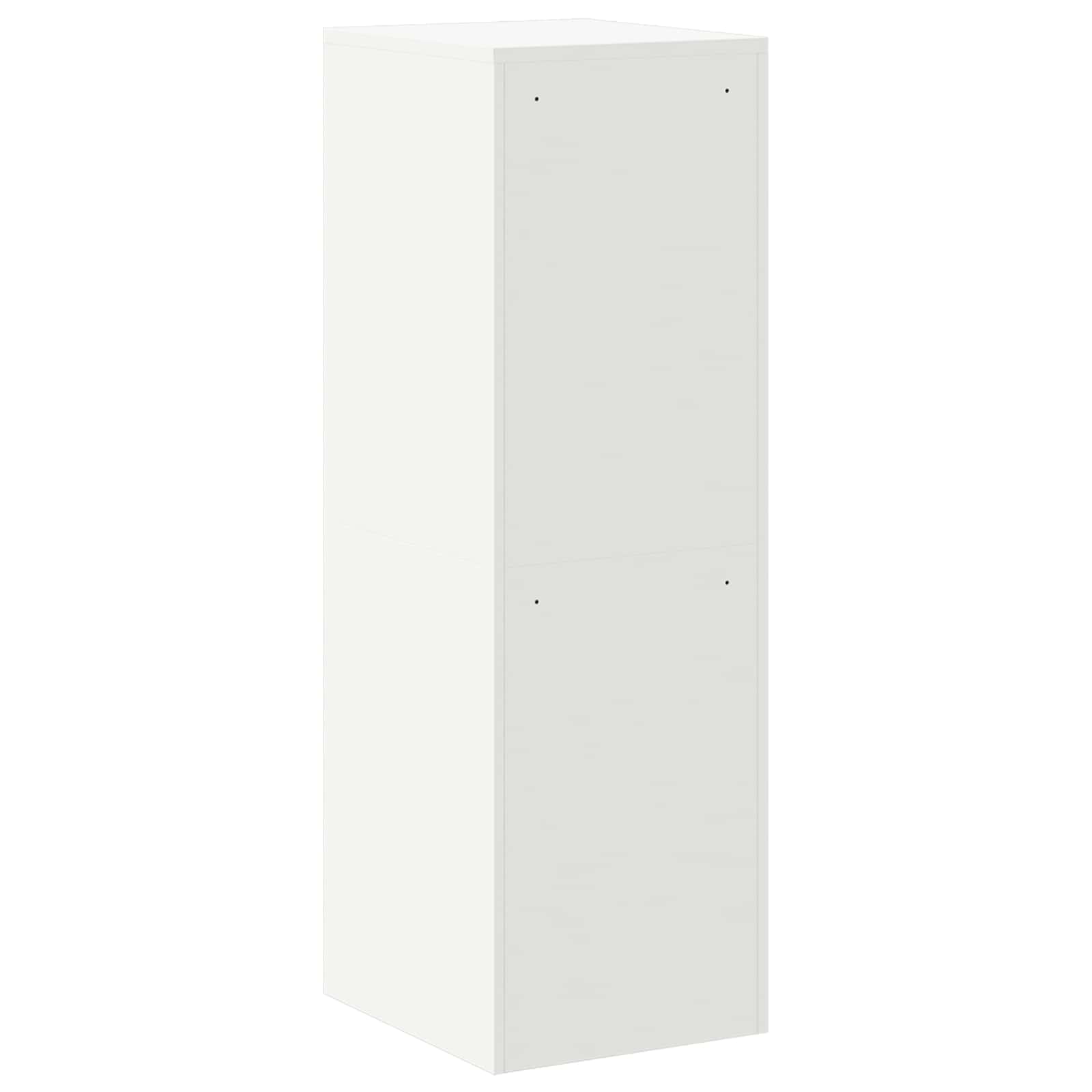 Bestandenkast 2 pcs Wit 44 x 50 x 139 cm Koudgewalst Staal is nu te koop bij PeponiXL, paradijselijk wonen!