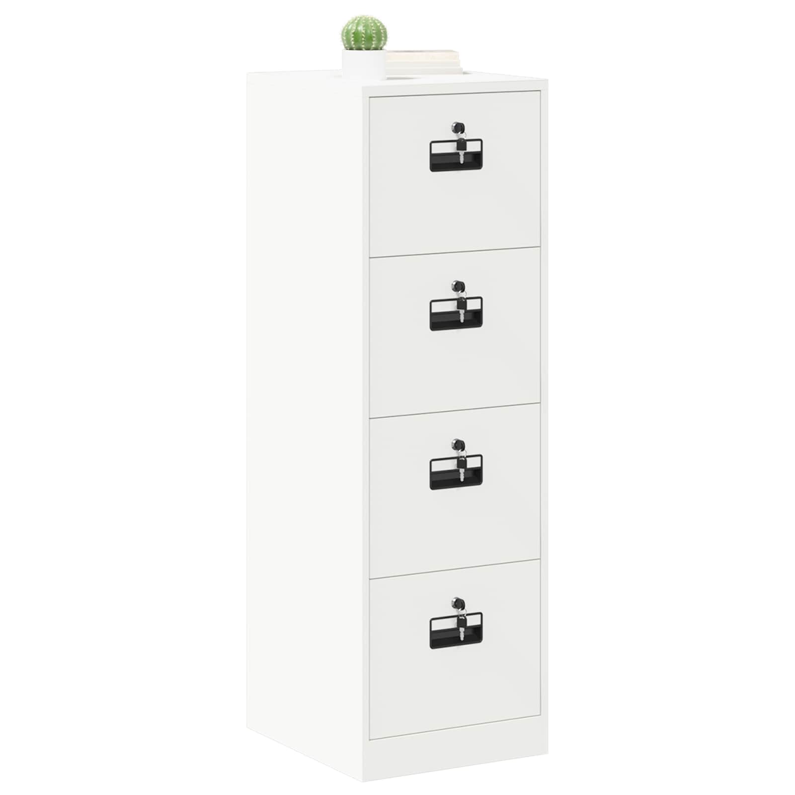 Bestandenkast 2 pcs Wit 44 x 50 x 139 cm Koudgewalst Staal is nu te koop bij PeponiXL, paradijselijk wonen!