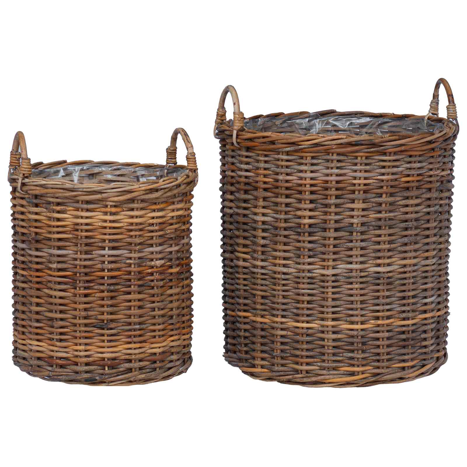 Plantermand met opslag 2 pcs Bruin Lacak Riet is nu te koop bij PeponiXL, paradijselijk wonen!