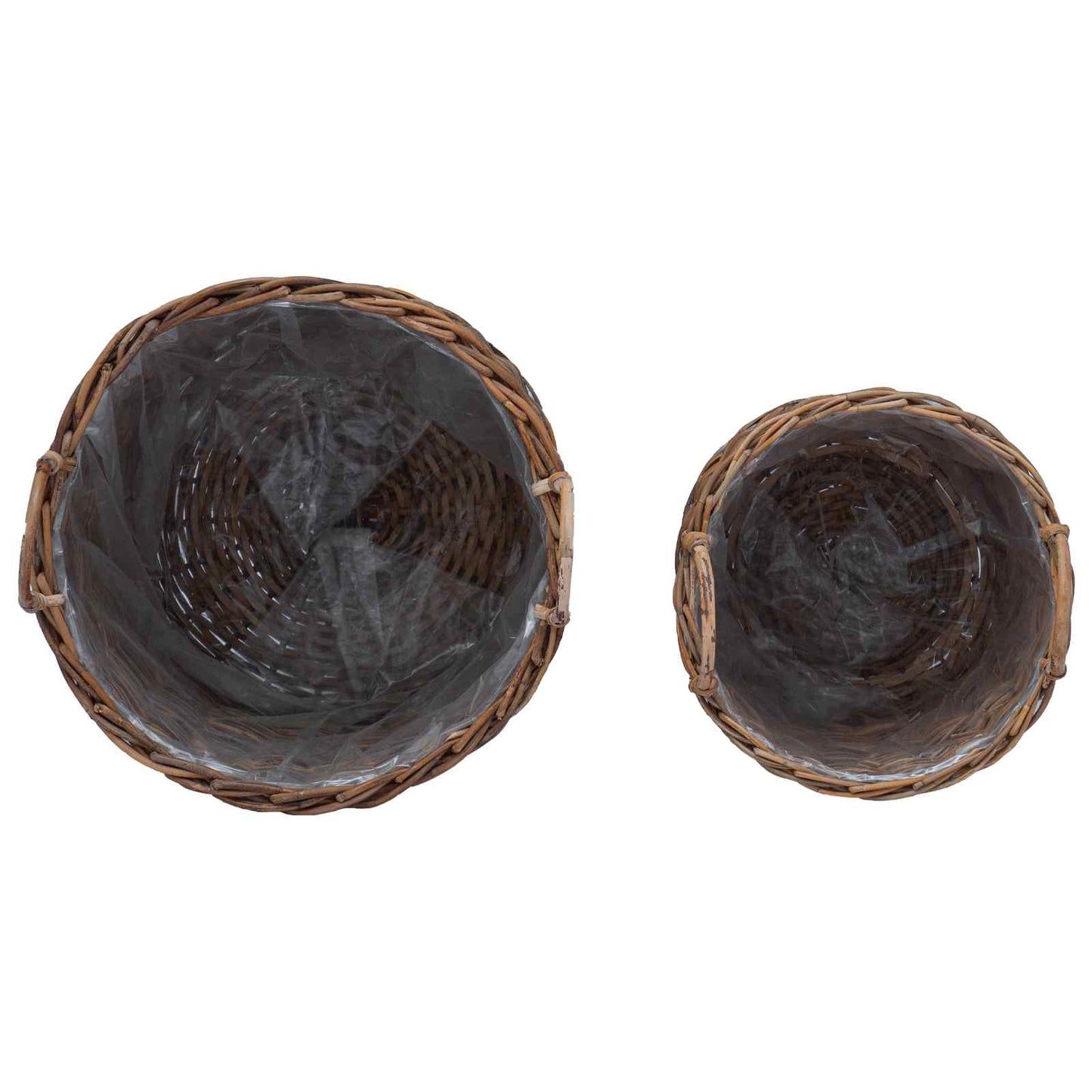 Plantermand met opslag 2 pcs Bruin Lacak Riet is nu te koop bij PeponiXL, paradijselijk wonen!