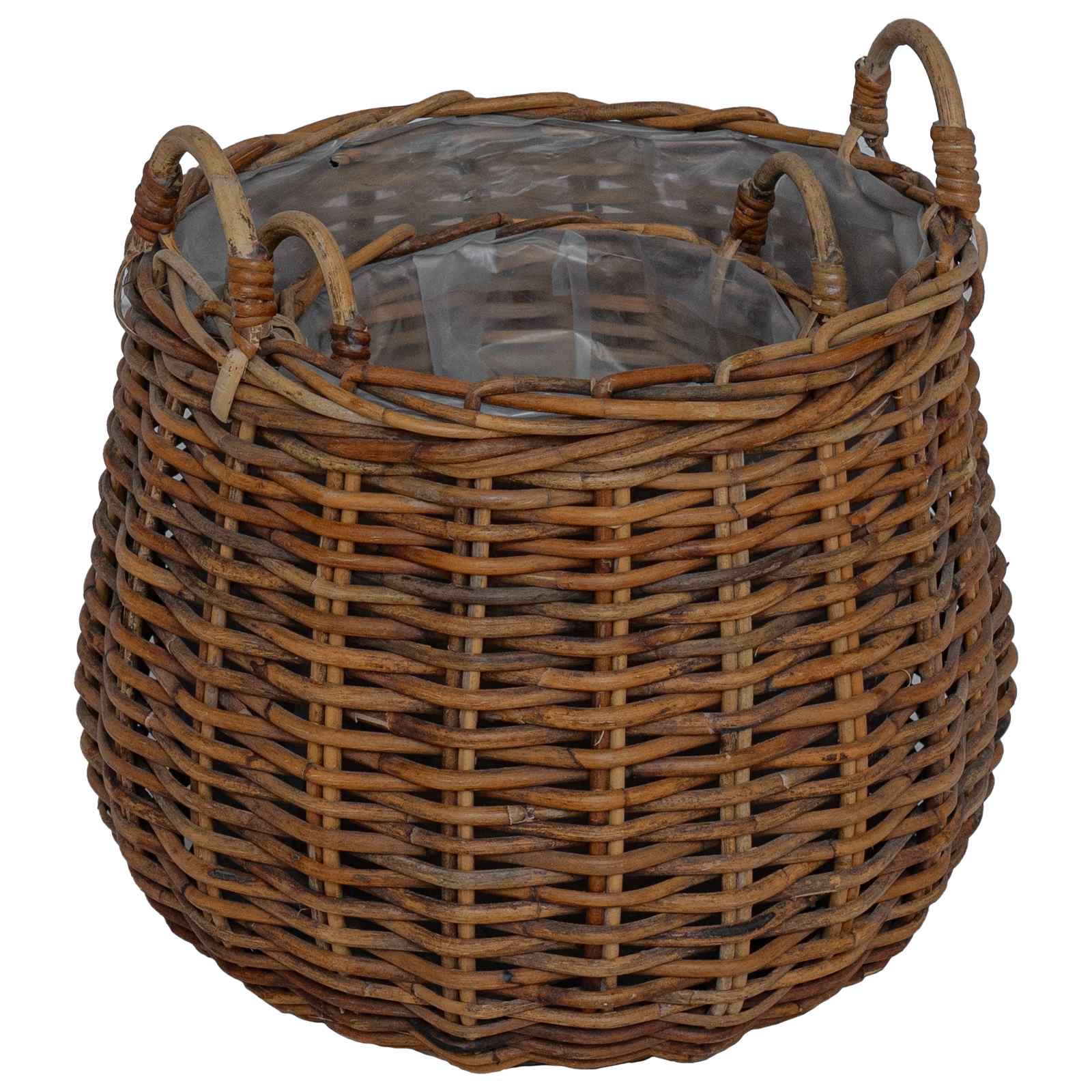Plantermand met opslag 2 pcs Bruin Lacak Riet is nu te koop bij PeponiXL, paradijselijk wonen!