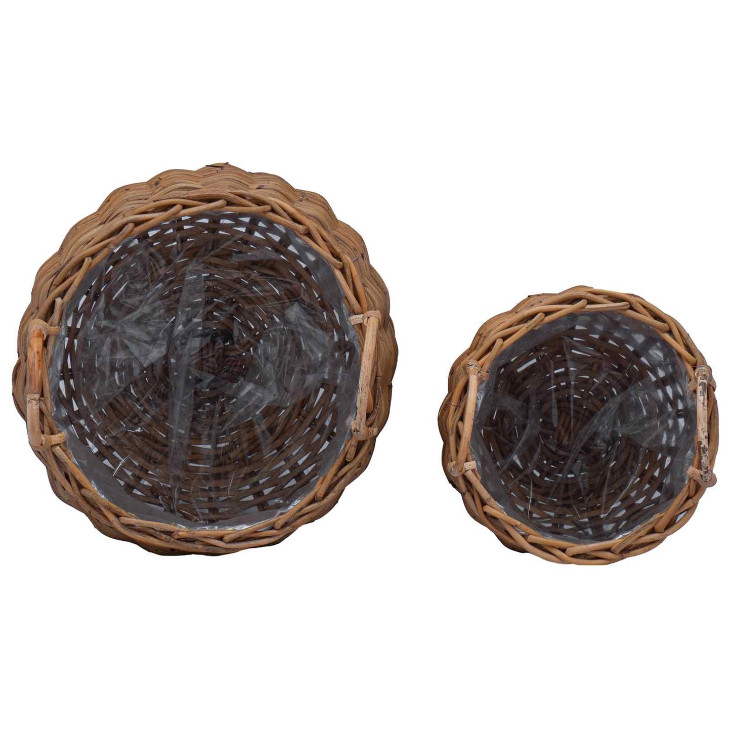 Plantermand met opslag 2 pcs Bruin Lacak Riet is nu te koop bij PeponiXL, paradijselijk wonen!