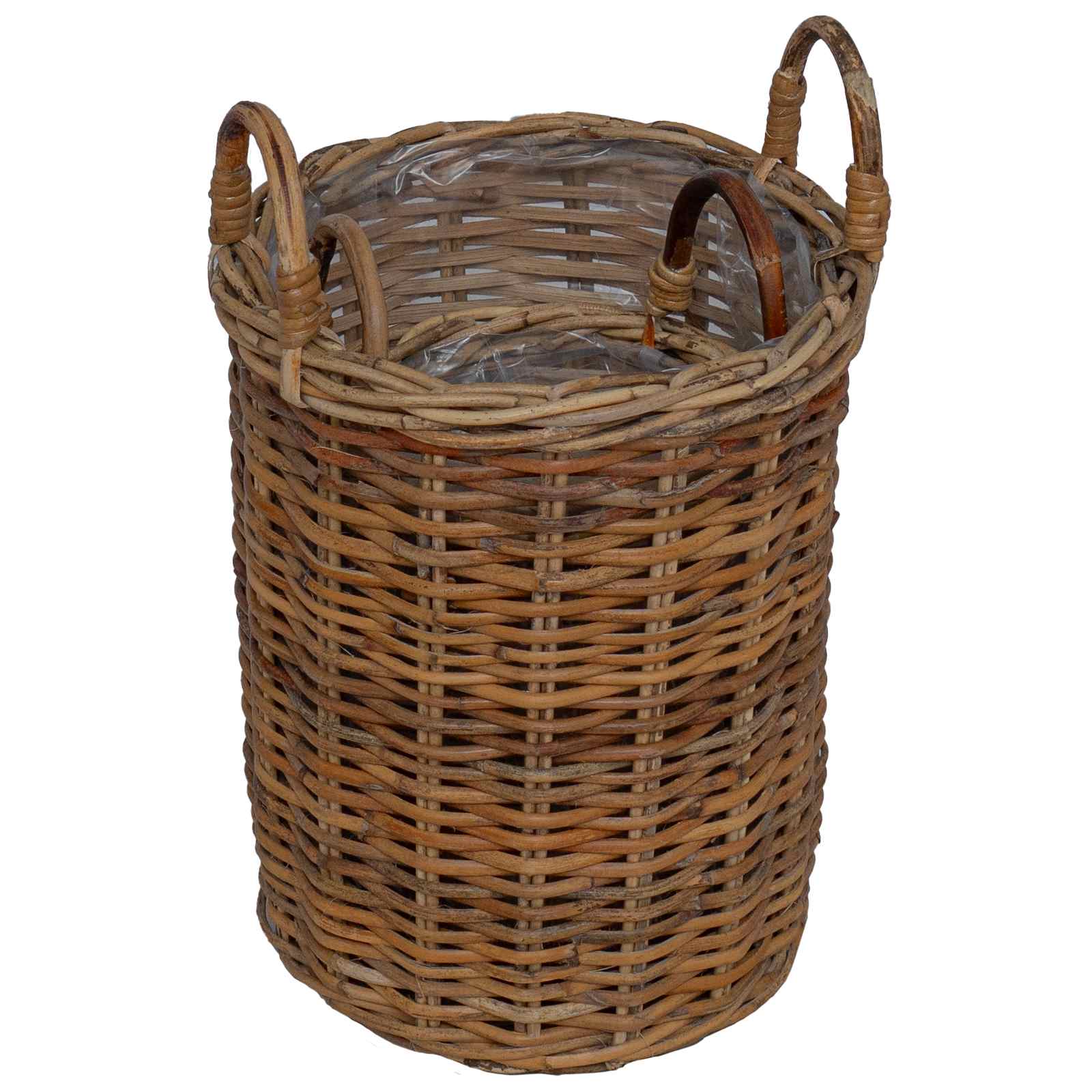 Plantmand met opslag 2 pcs Bruin Kubu Rattan is nu te koop bij PeponiXL, paradijselijk wonen!