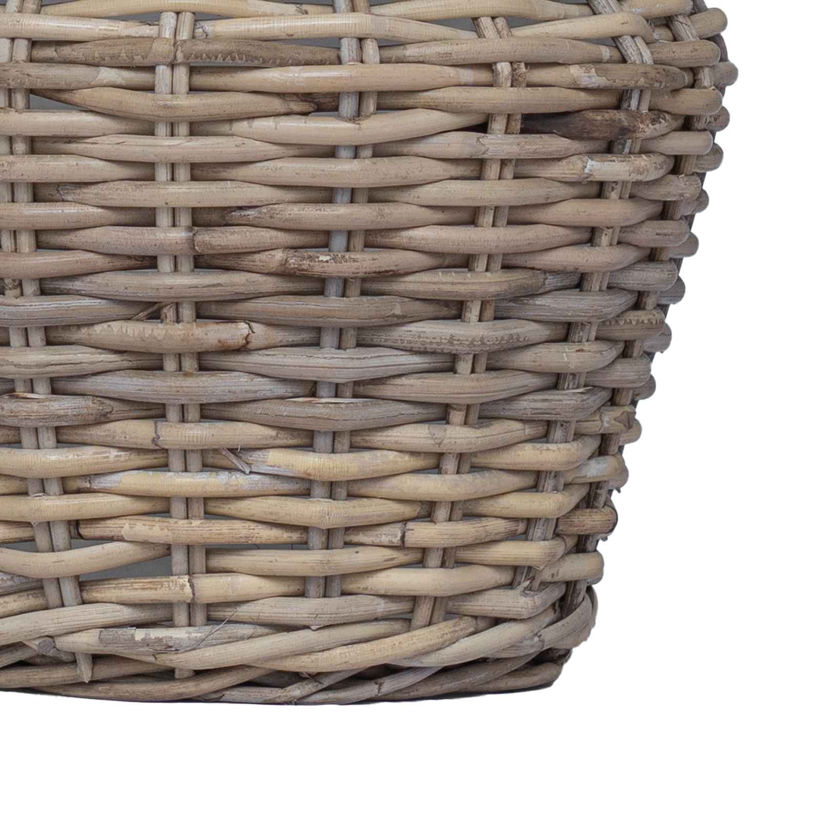 Plantenmand met opslag 2 pcs Grijs Lacak Riet is nu te koop bij PeponiXL, paradijselijk wonen!