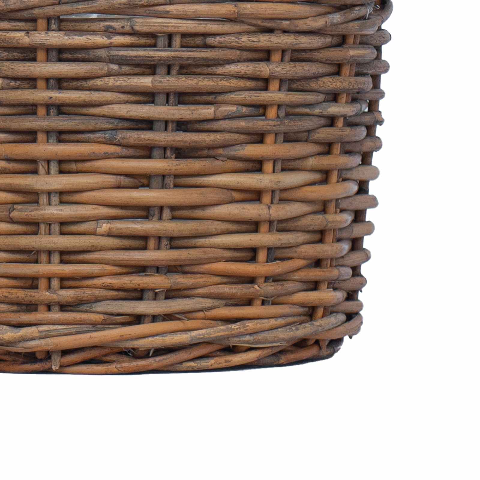 Bloempot Mand met opslag 2 pcs Bruin Kubu Rattan is nu te koop bij PeponiXL, paradijselijk wonen!