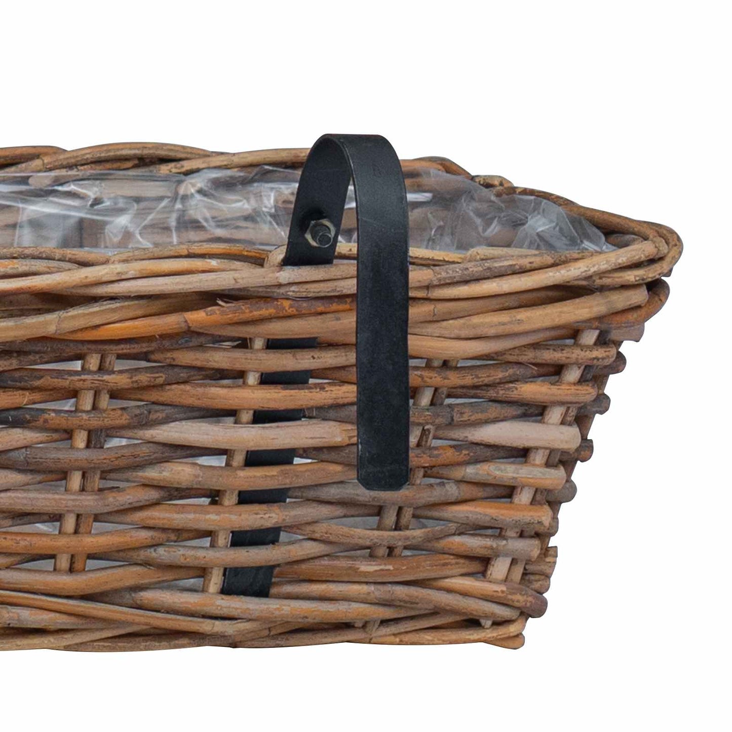 Hangende Bloempot Mand 2 pcs Bruin 48 x 22 x 15 cm Lacak Riet is nu te koop bij PeponiXL, paradijselijk wonen!