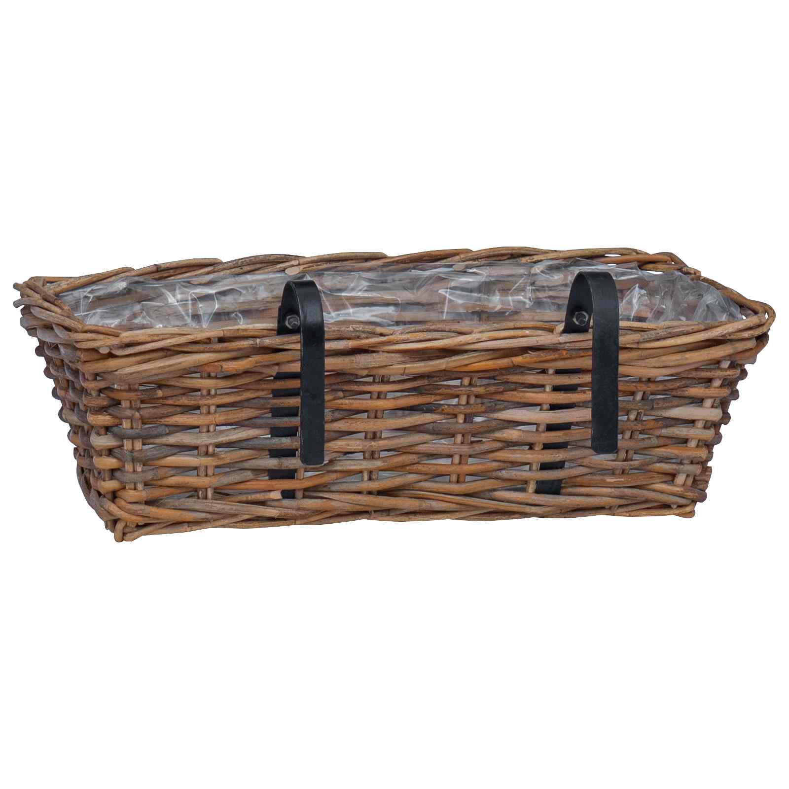 Hangende Bloempot Mand 2 pcs Bruin 48 x 22 x 15 cm Lacak Riet is nu te koop bij PeponiXL, paradijselijk wonen!