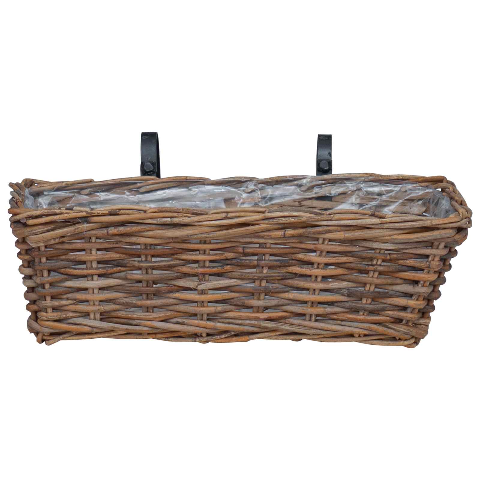 Hangende Bloempot Mand 2 pcs Bruin 48 x 22 x 15 cm Lacak Riet is nu te koop bij PeponiXL, paradijselijk wonen!