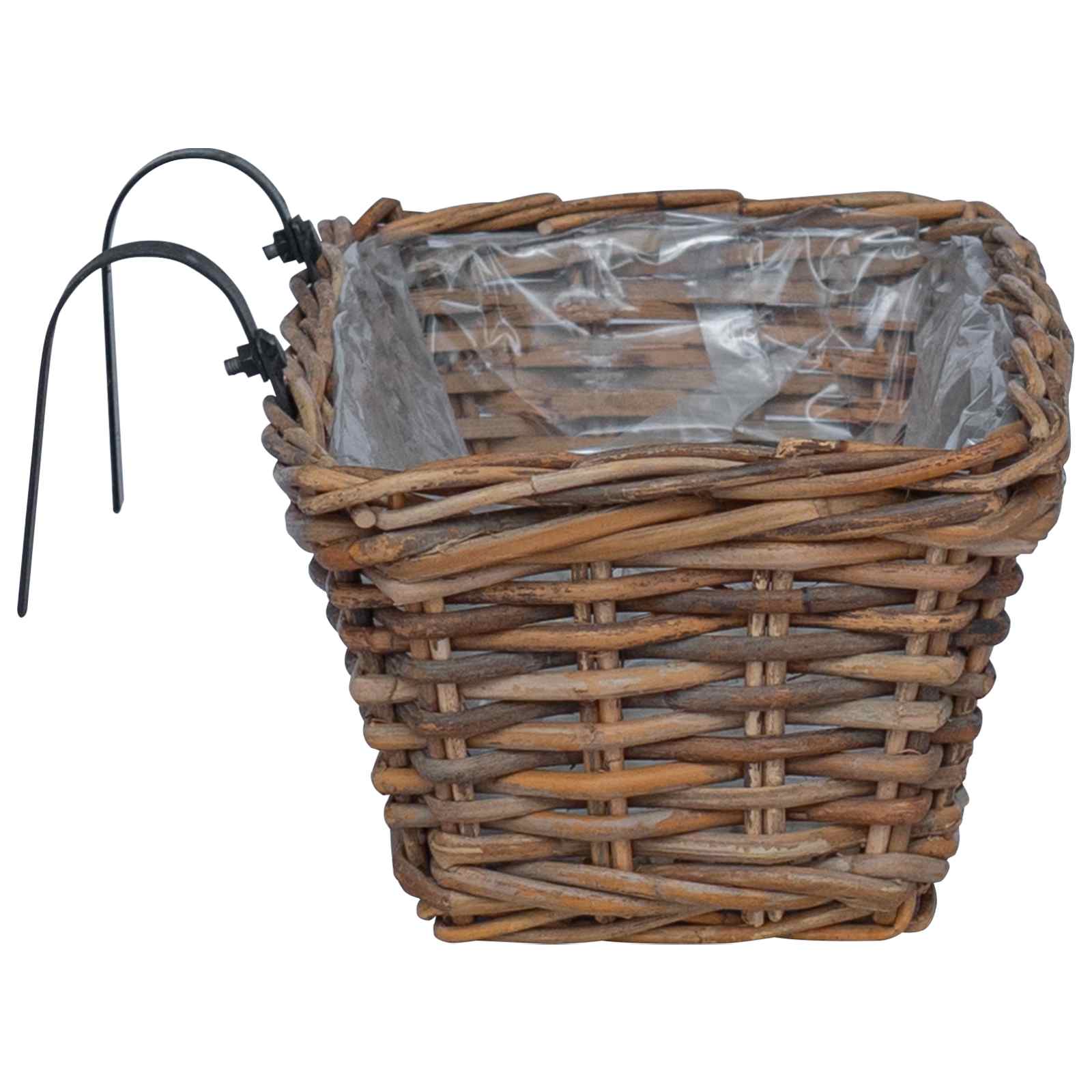 Hangende Bloempot Mand 2 pcs Bruin 48 x 22 x 15 cm Lacak Riet is nu te koop bij PeponiXL, paradijselijk wonen!
