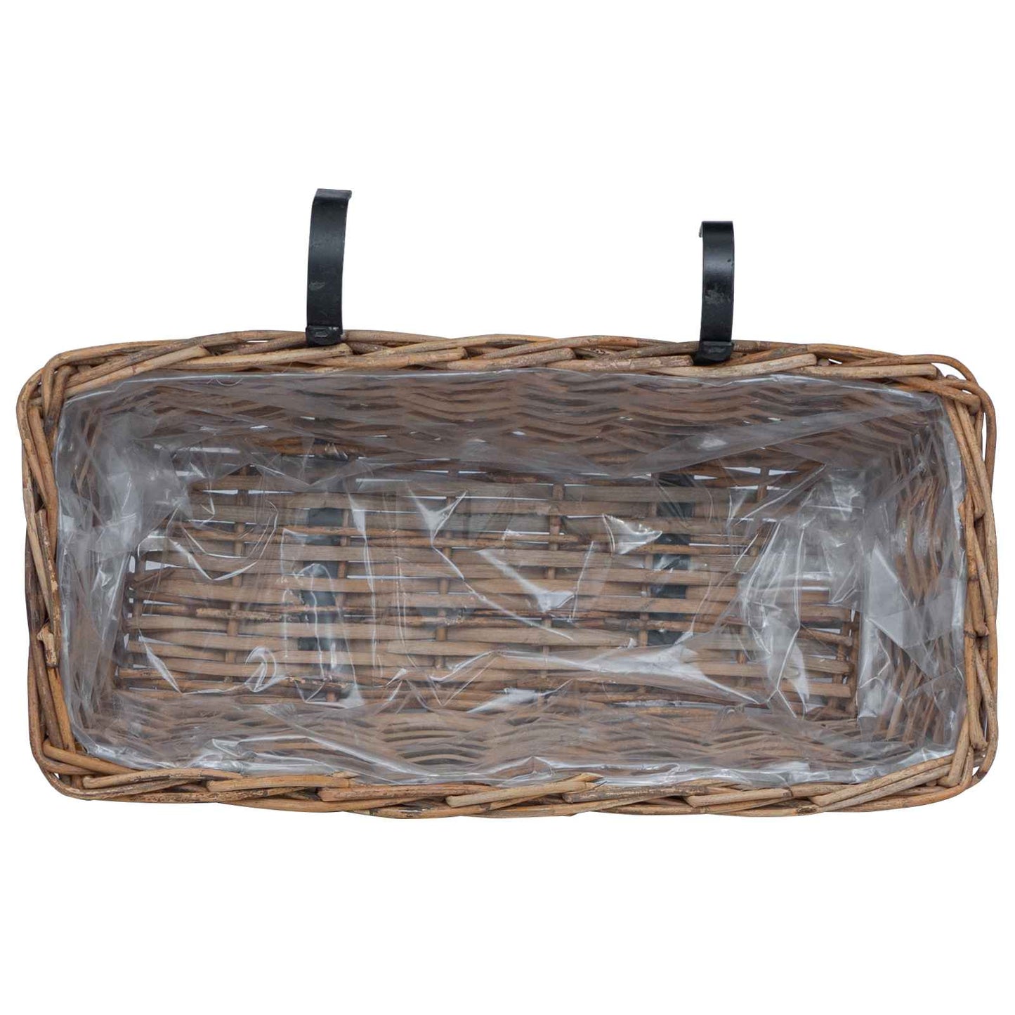 Hangende Bloempot Mand 2 pcs Bruin 48 x 22 x 15 cm Lacak Riet is nu te koop bij PeponiXL, paradijselijk wonen!
