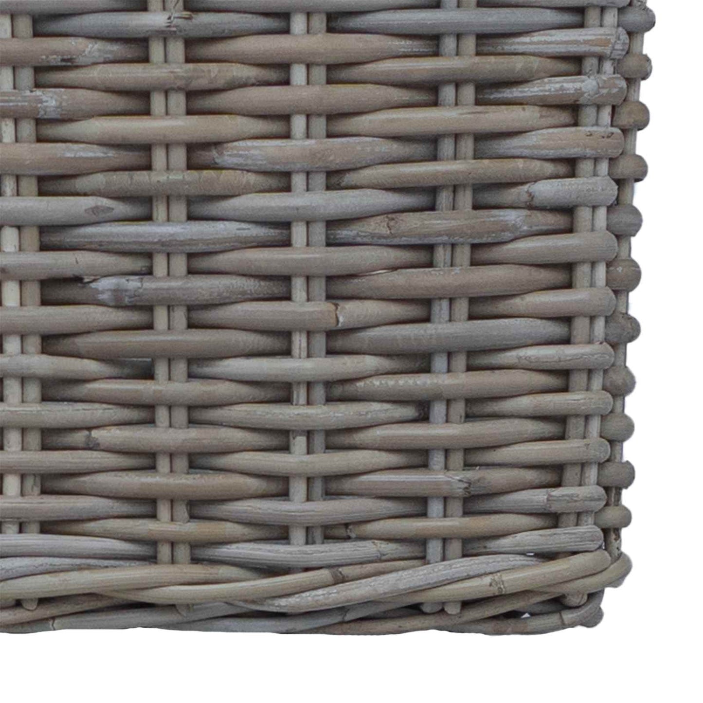 Plantenmand met opslag 2 pcs Grijs Lacak Riet is nu te koop bij PeponiXL, paradijselijk wonen!