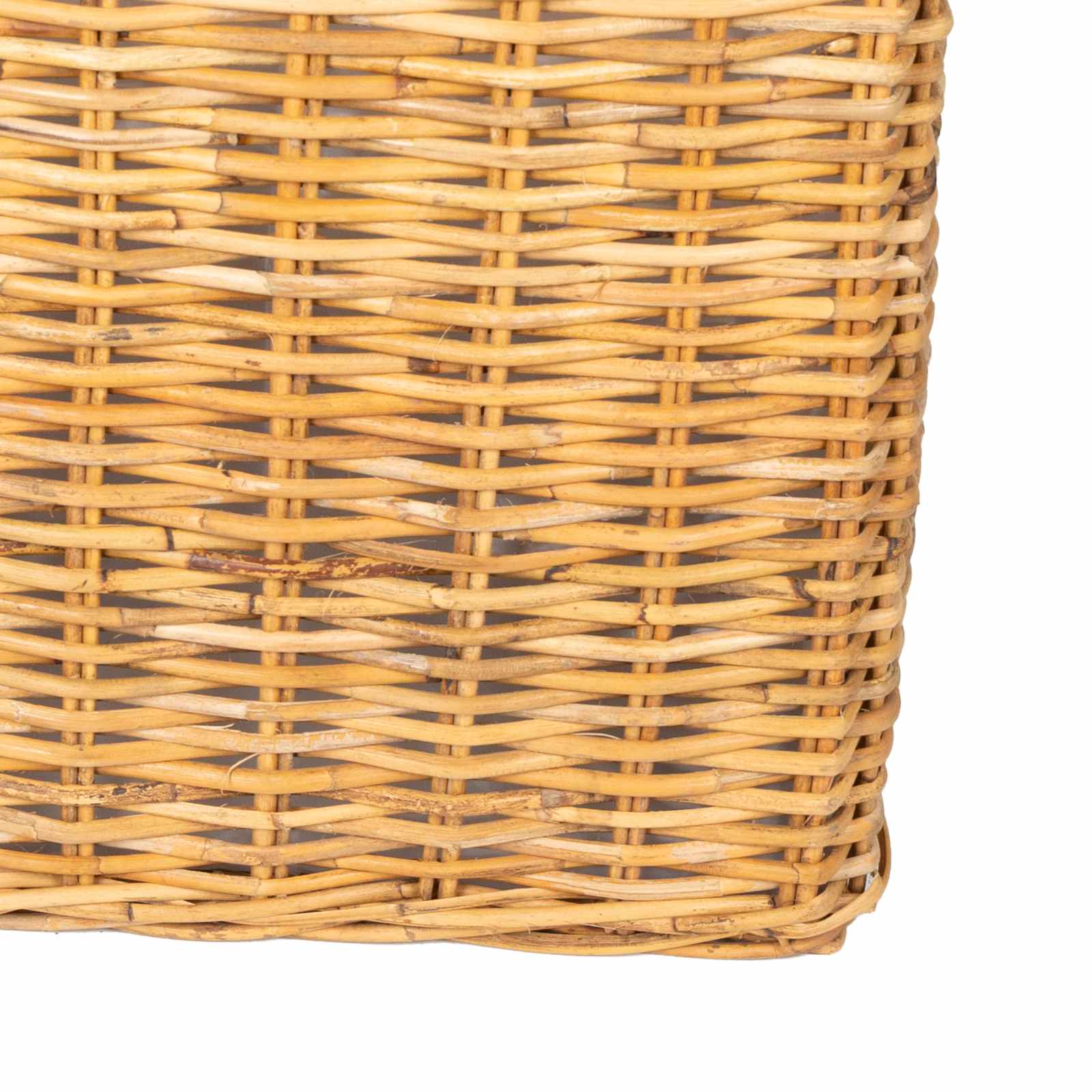 Plantenmand met opslag 2 st Natuurlijk Bruin Kubu Rattan is nu te koop bij PeponiXL, paradijselijk wonen!