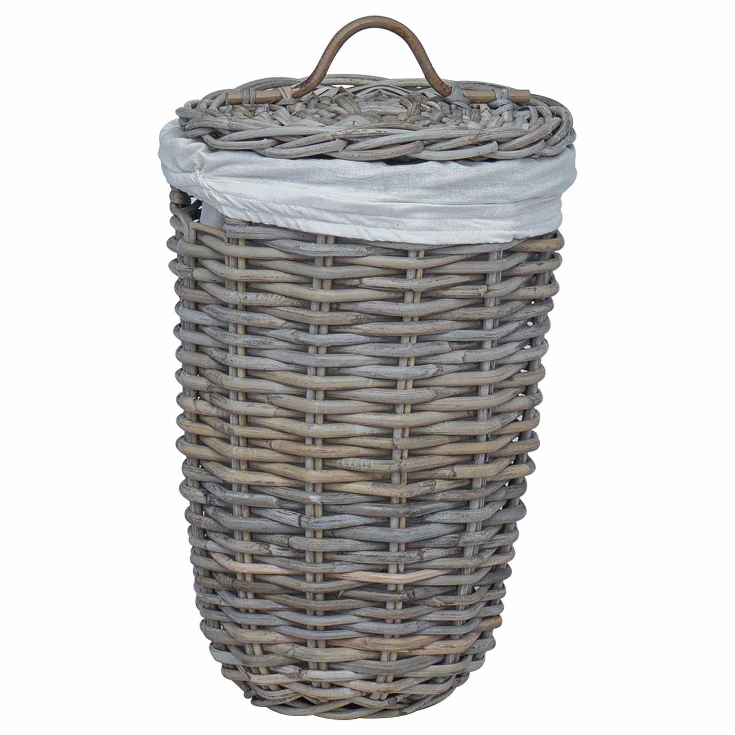 Wasmand met deksel 2 pcs Kubu grijs Kubu Rattan is nu te koop bij PeponiXL, paradijselijk wonen!