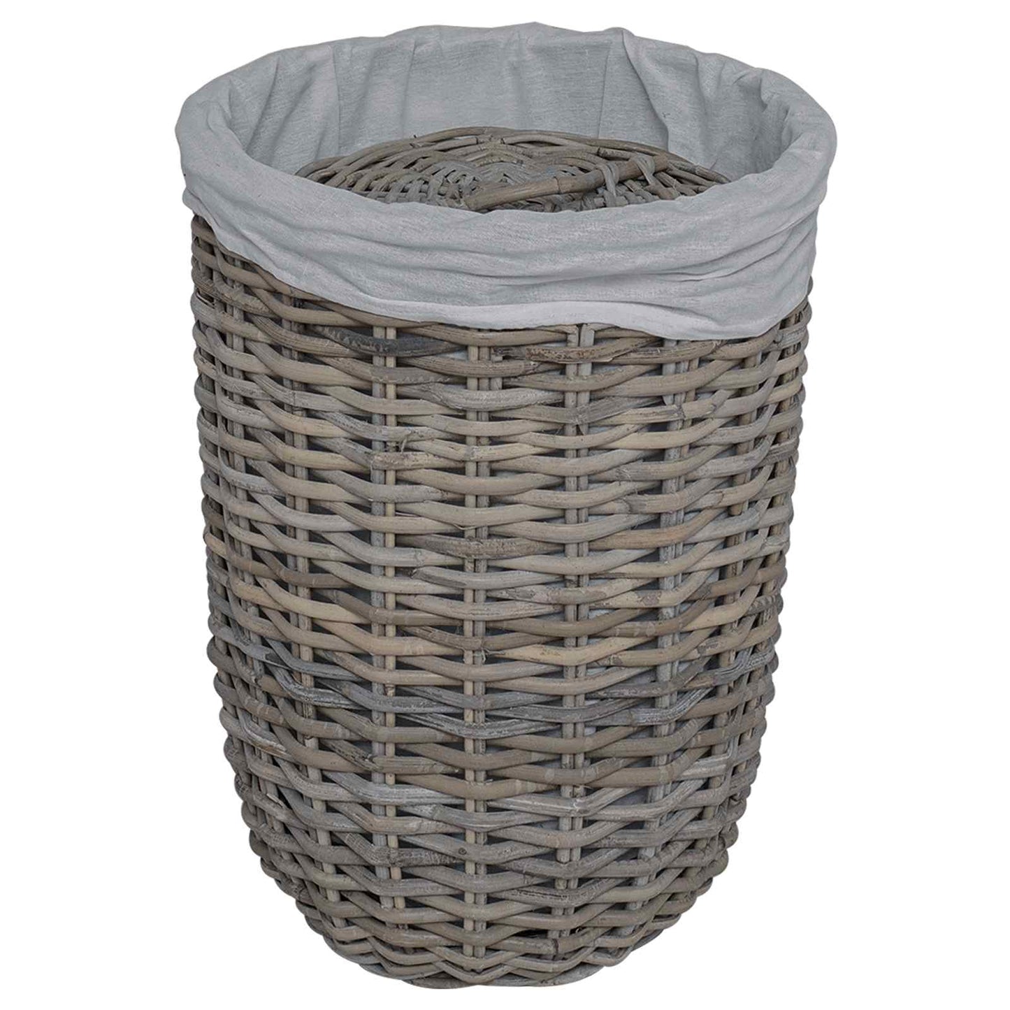 Wasmand met deksel 2 pcs Kubu grijs Kubu Rattan is nu te koop bij PeponiXL, paradijselijk wonen!