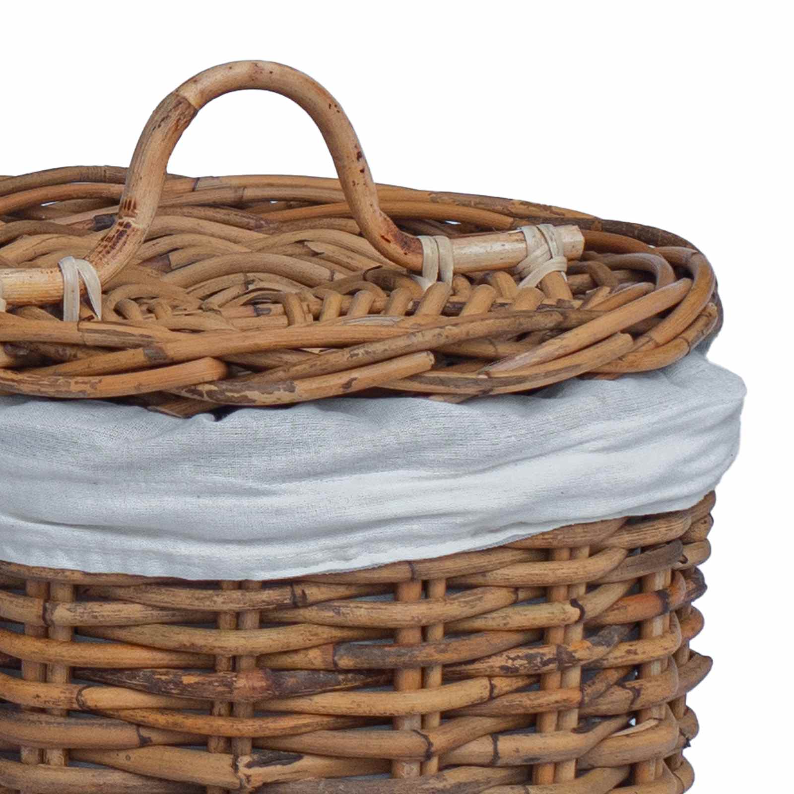 Wasmand 2 pcs Bruin Kubu Rattan is nu te koop bij PeponiXL, paradijselijk wonen!
