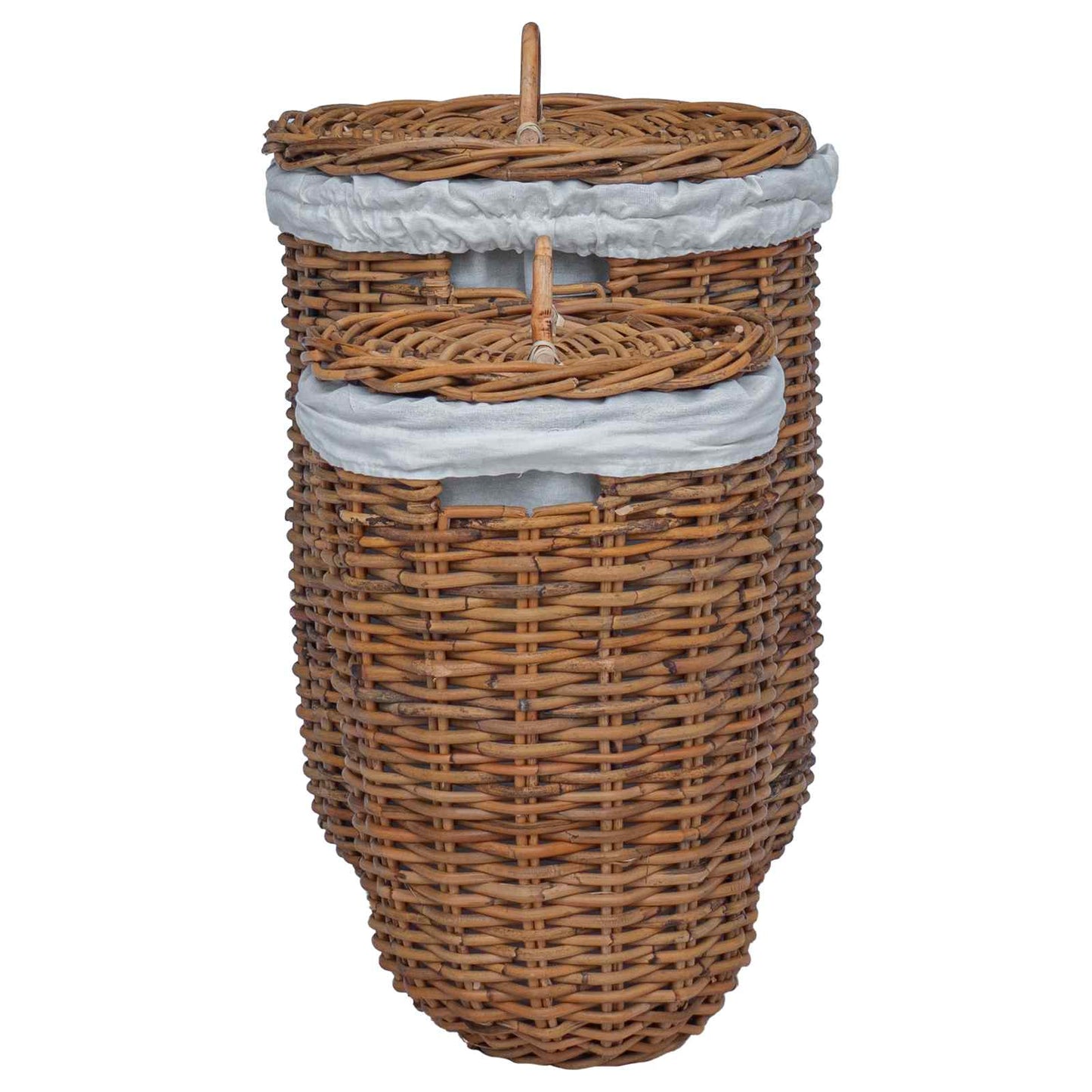 Wasmand 2 pcs Bruin Kubu Rattan is nu te koop bij PeponiXL, paradijselijk wonen!