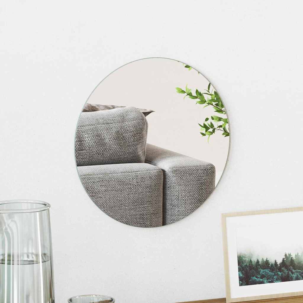 Wandspiegel Rond Ø 30 cm gehard glas is nu te koop bij PeponiXL, paradijselijk wonen!