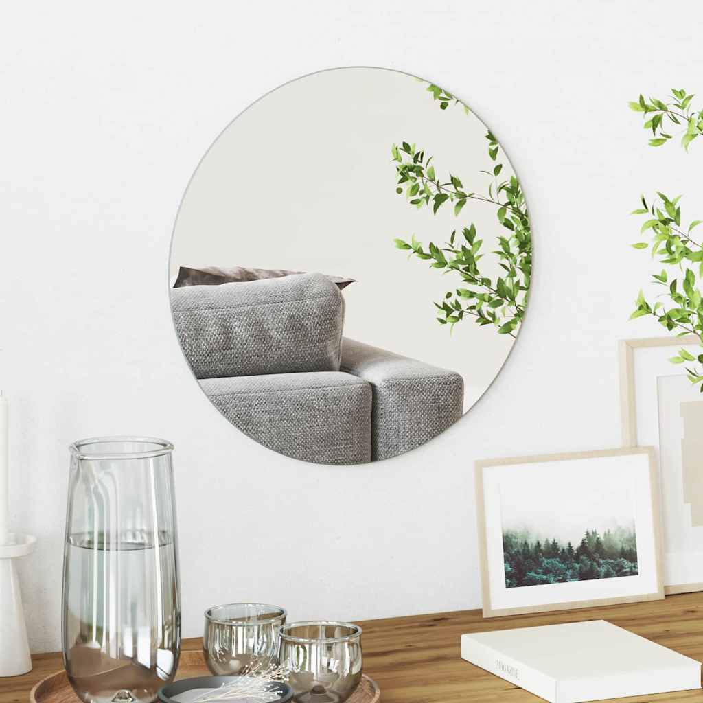 Wandspiegel Rond Ø 40 cm gehard glas is nu te koop bij PeponiXL, paradijselijk wonen!
