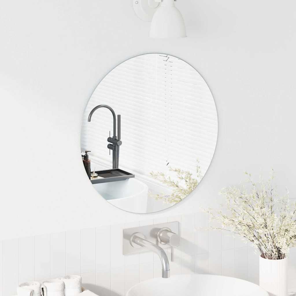 Wandspiegel Rond Ø 50 cm gehard glas is nu te koop bij PeponiXL, paradijselijk wonen!