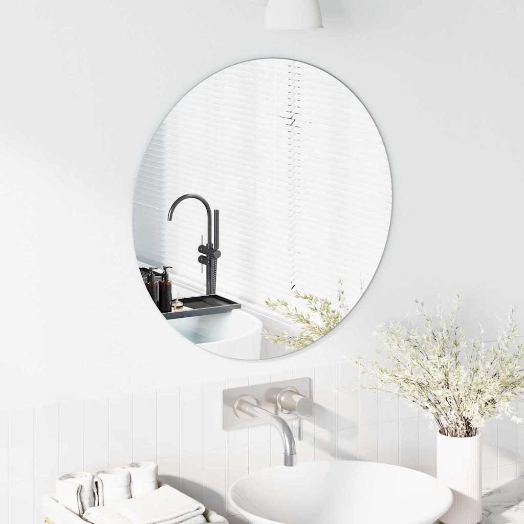Wandspiegel Rond Ø 60 cm gehard glas is nu te koop bij PeponiXL, paradijselijk wonen!