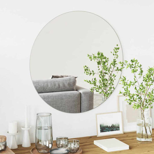 Wandspiegel Rond Ø 70 cm gehard glas is nu te koop bij PeponiXL, paradijselijk wonen!