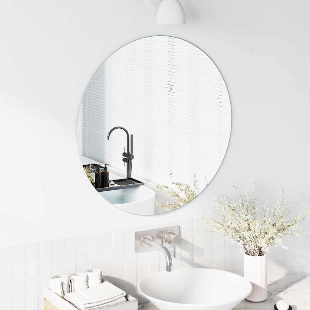 Wandspiegel Rond Ø 70 cm gehard glas is nu te koop bij PeponiXL, paradijselijk wonen!