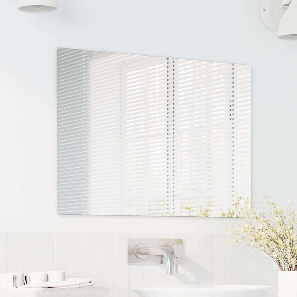 Wandspiegel Rechthoekig 70 x 50 cm gehard glas is nu te koop bij PeponiXL, paradijselijk wonen!