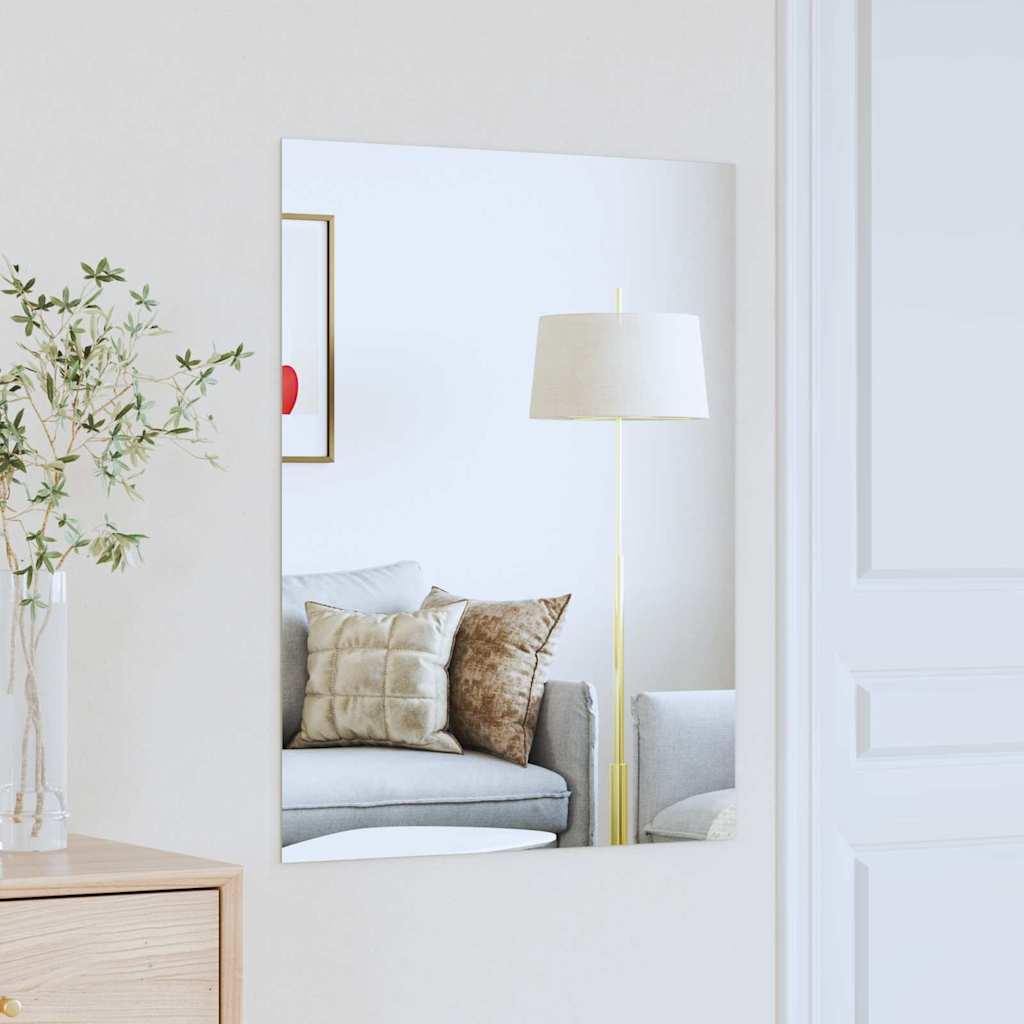 Wandspiegel Rechthoekig 80 x 60 cm gehard glas is nu te koop bij PeponiXL, paradijselijk wonen!