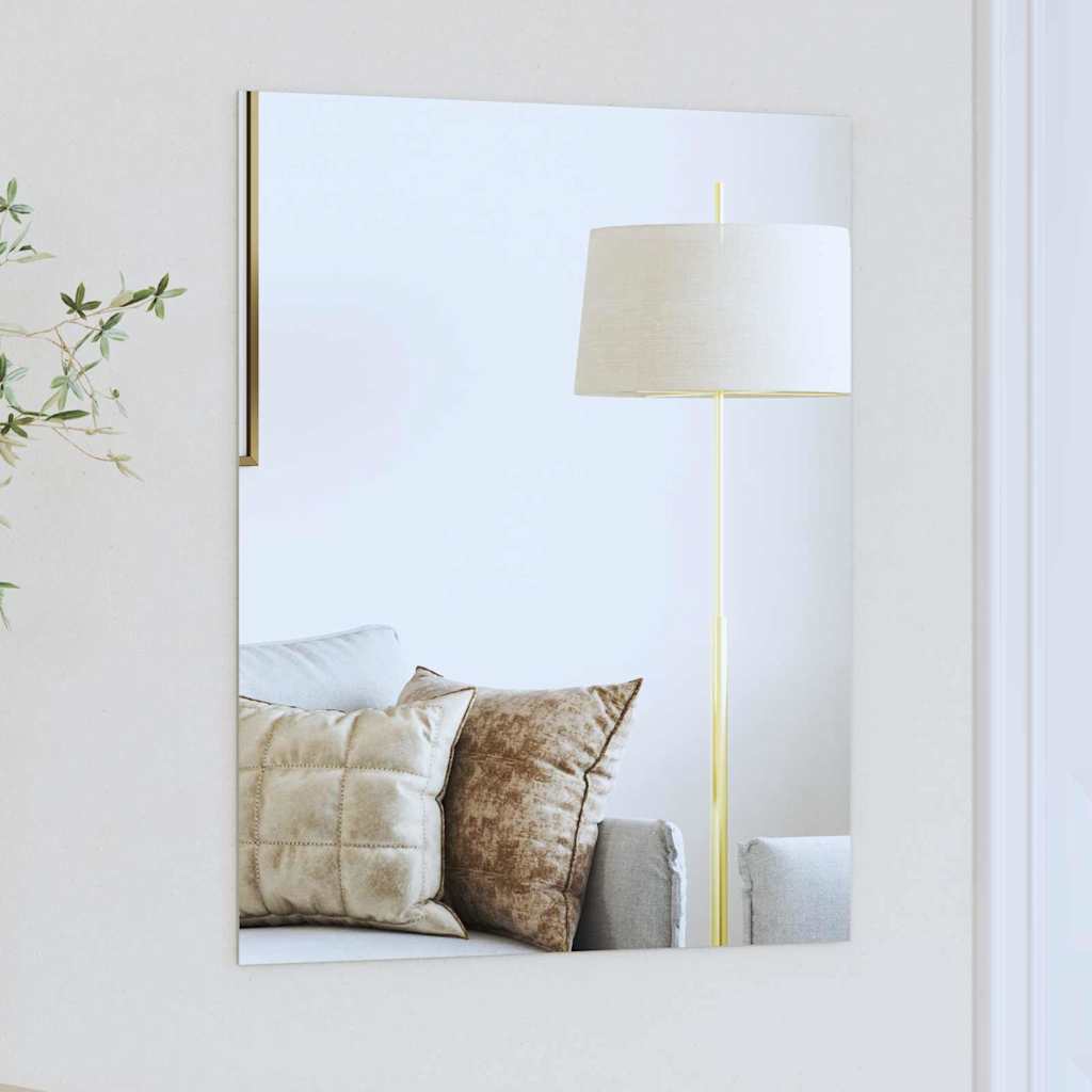 Wandspiegel Rechthoekig 50 x 60 cm gehard glas is nu te koop bij PeponiXL, paradijselijk wonen!