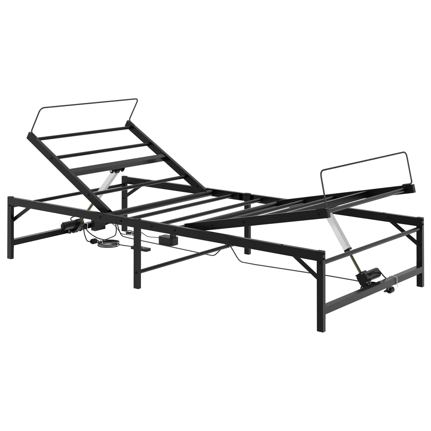 Elektrisch Verstelbaar Bedframe Zwart 90 x 190 cm Staal
