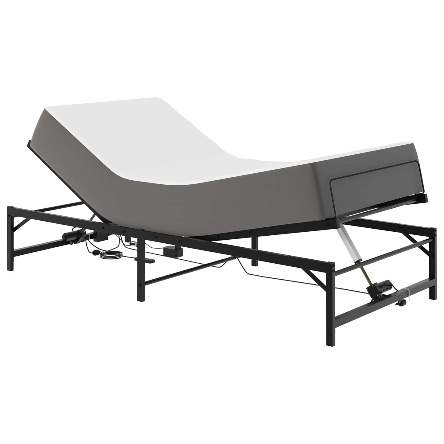 Elektrisch Verstelbaar Bedframe Zwart 90 x 190 cm Staal