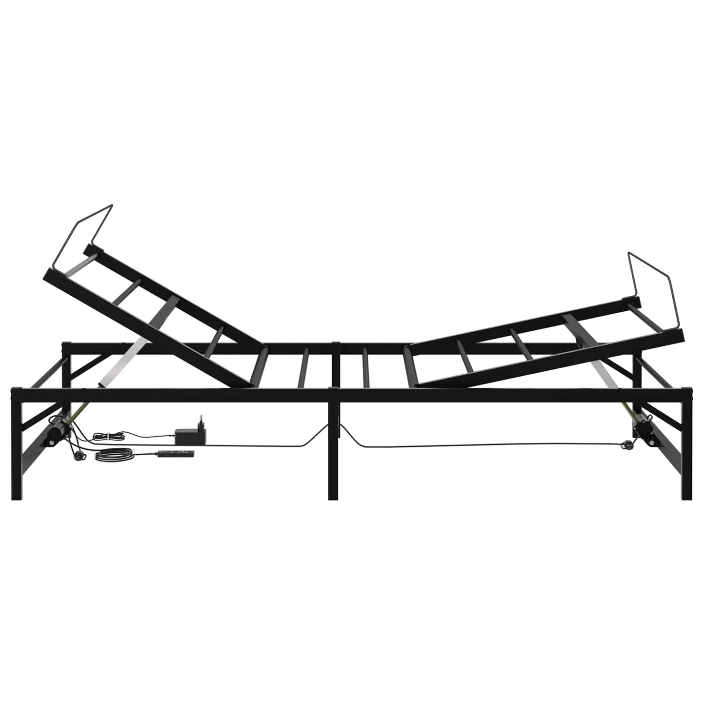 Elektrisch Verstelbaar Bedframe Zwart 100 x 200 cm Staal