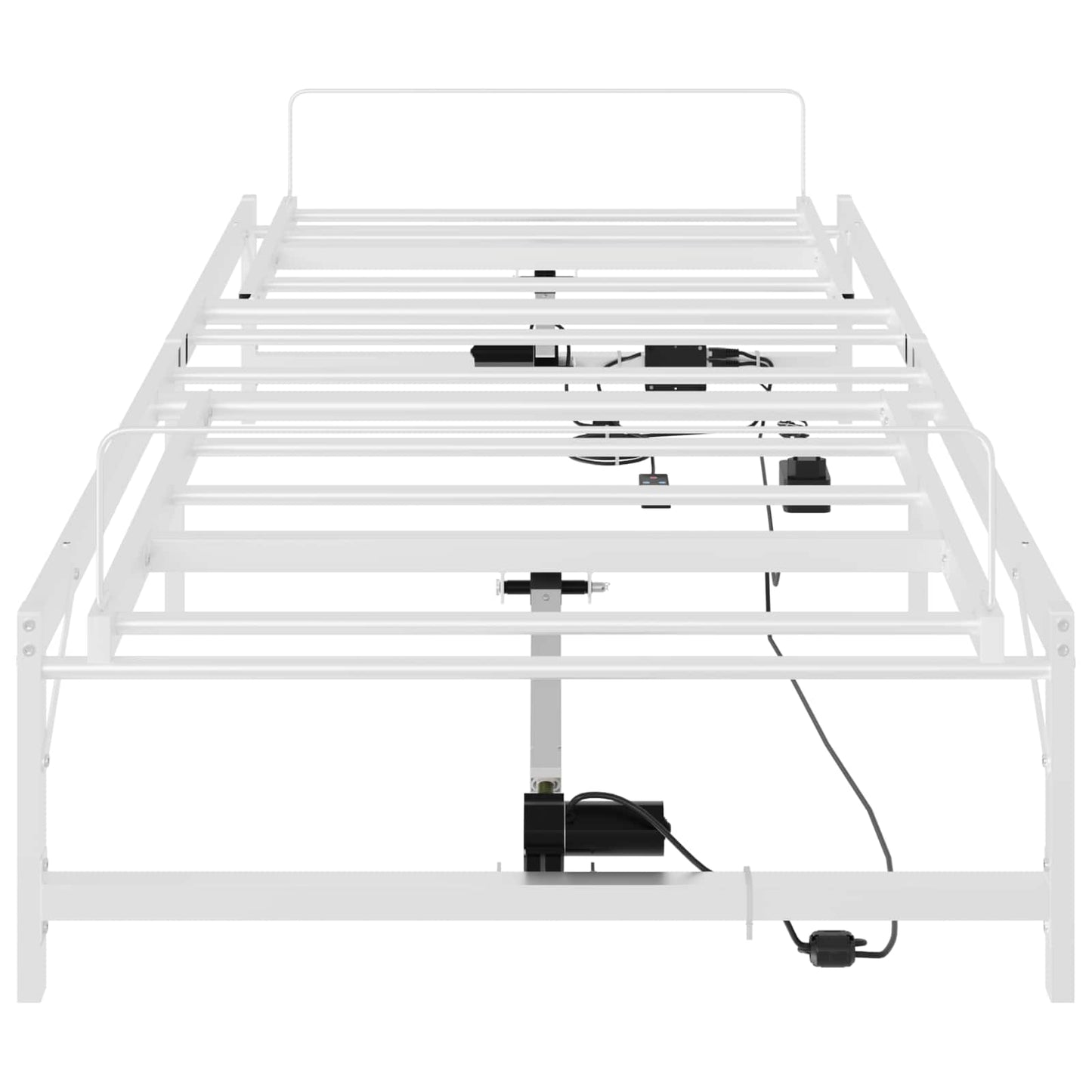 Elektrisch Verstelbaar Bedframe Wit 90 x 200 cm Staal