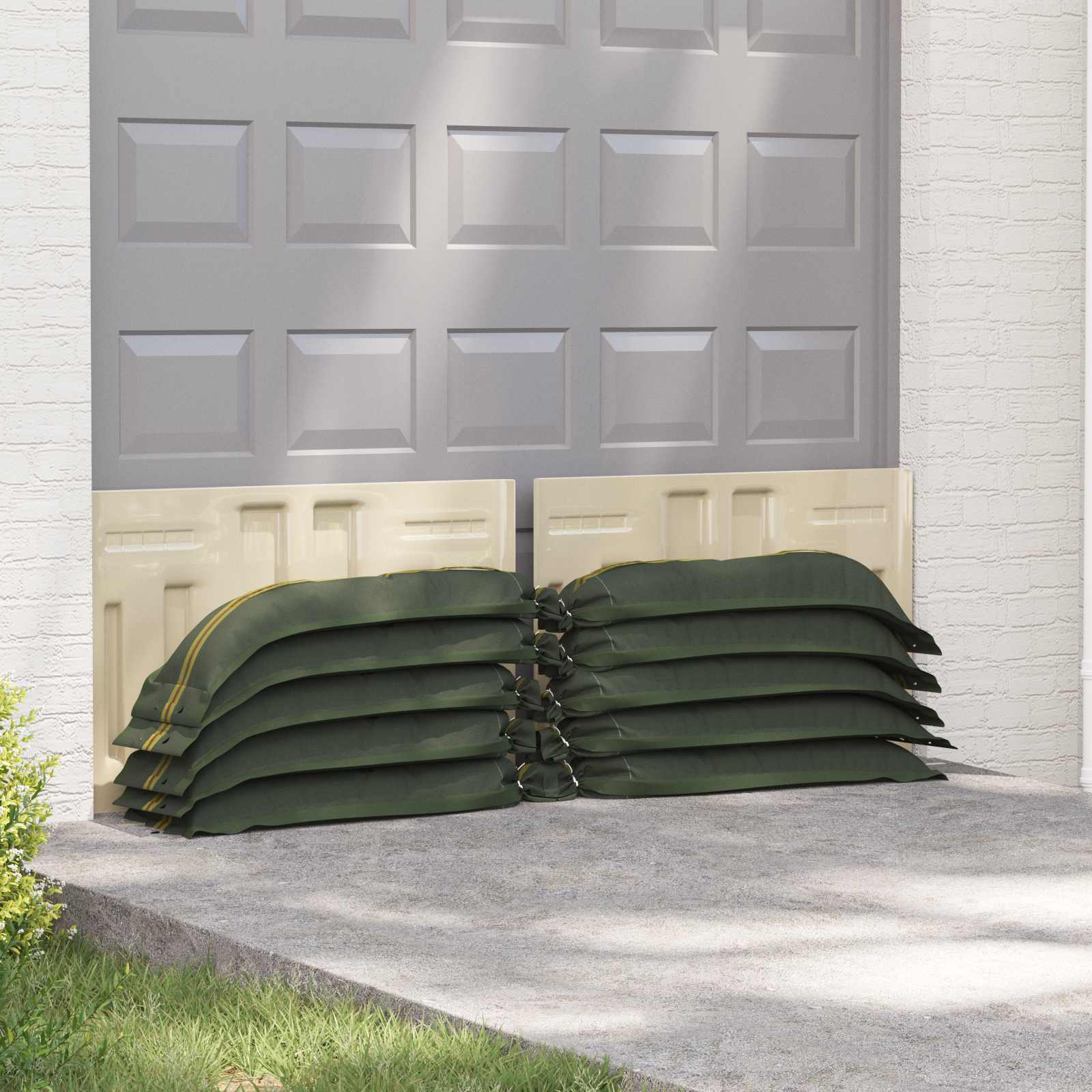 Zandzakken 25 pcs Groen 120 x 27 cm HDPE is nu te koop bij PeponiXL, paradijselijk wonen!