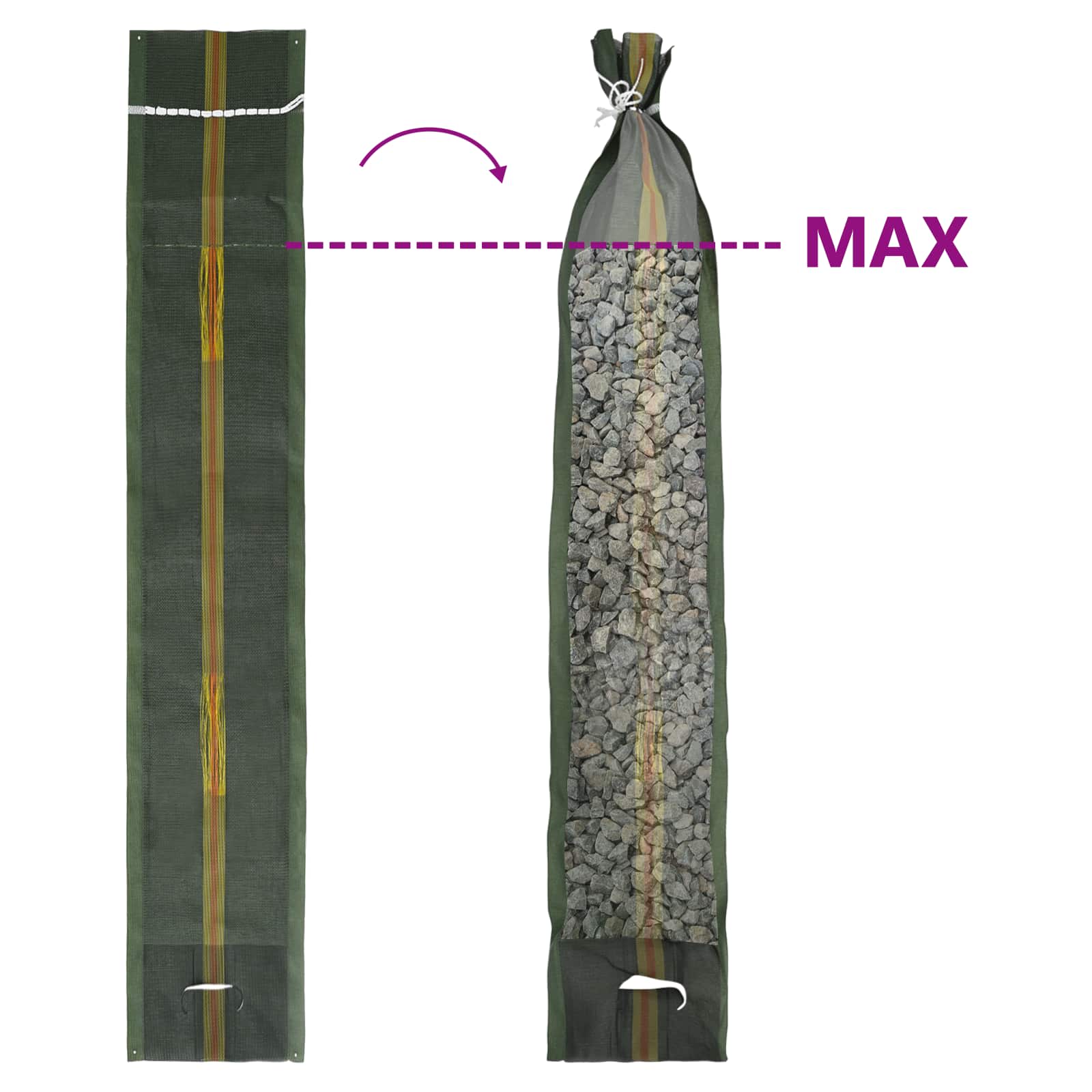 Zandzakken 100 pcs Groen 120 x 27 cm HDPE is nu te koop bij PeponiXL, paradijselijk wonen!