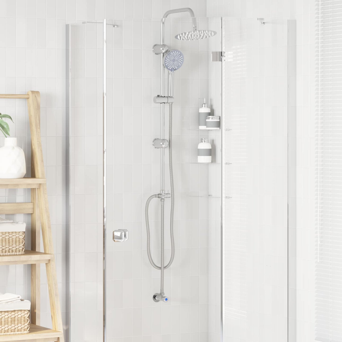 Douche systeem Zilver 47 x 20 x 95 cm Roestvrij staal is nu te koop bij PeponiXL, paradijselijk wonen!